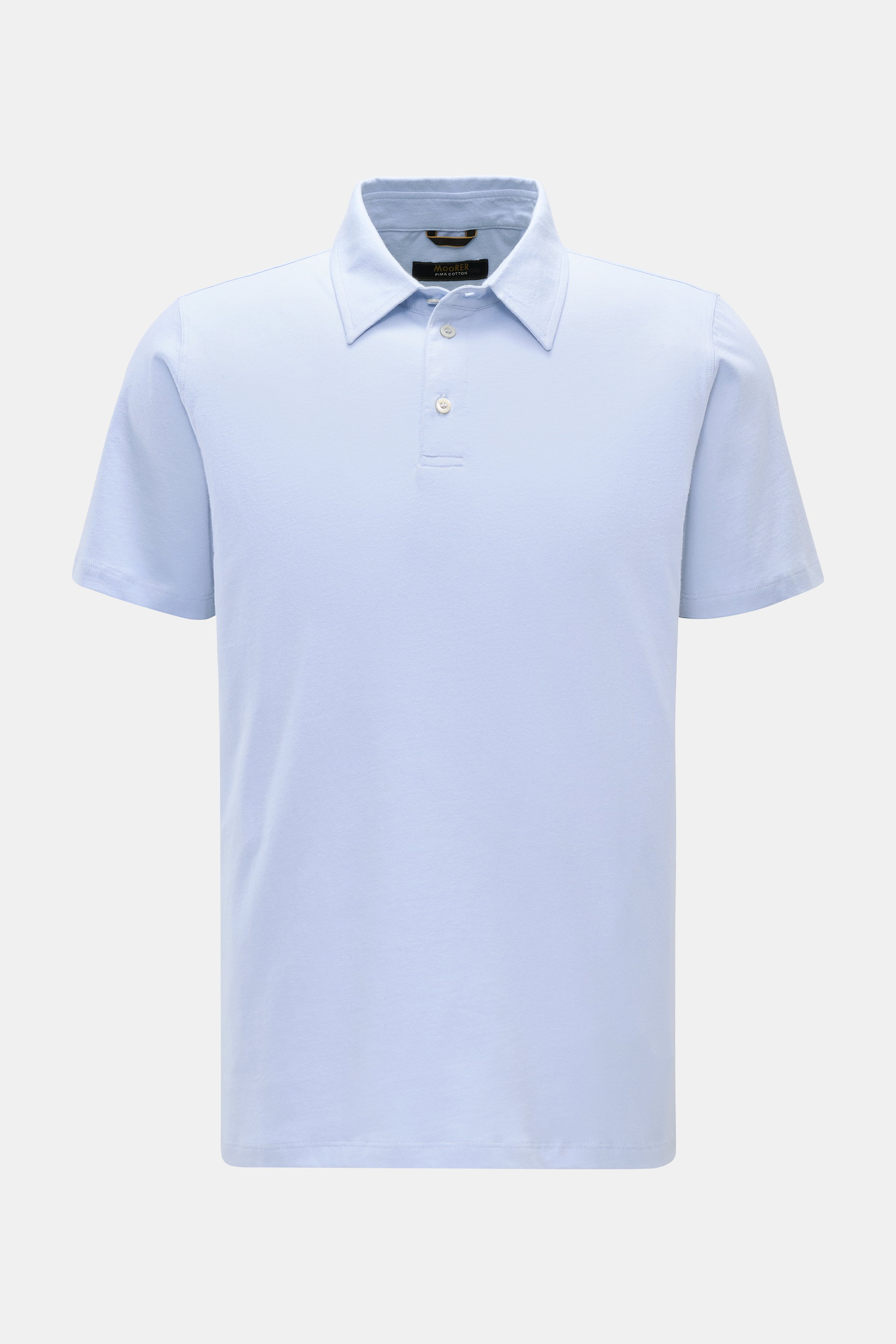 Moorer Jersey-Poloshirt 'Pachino' hellblau