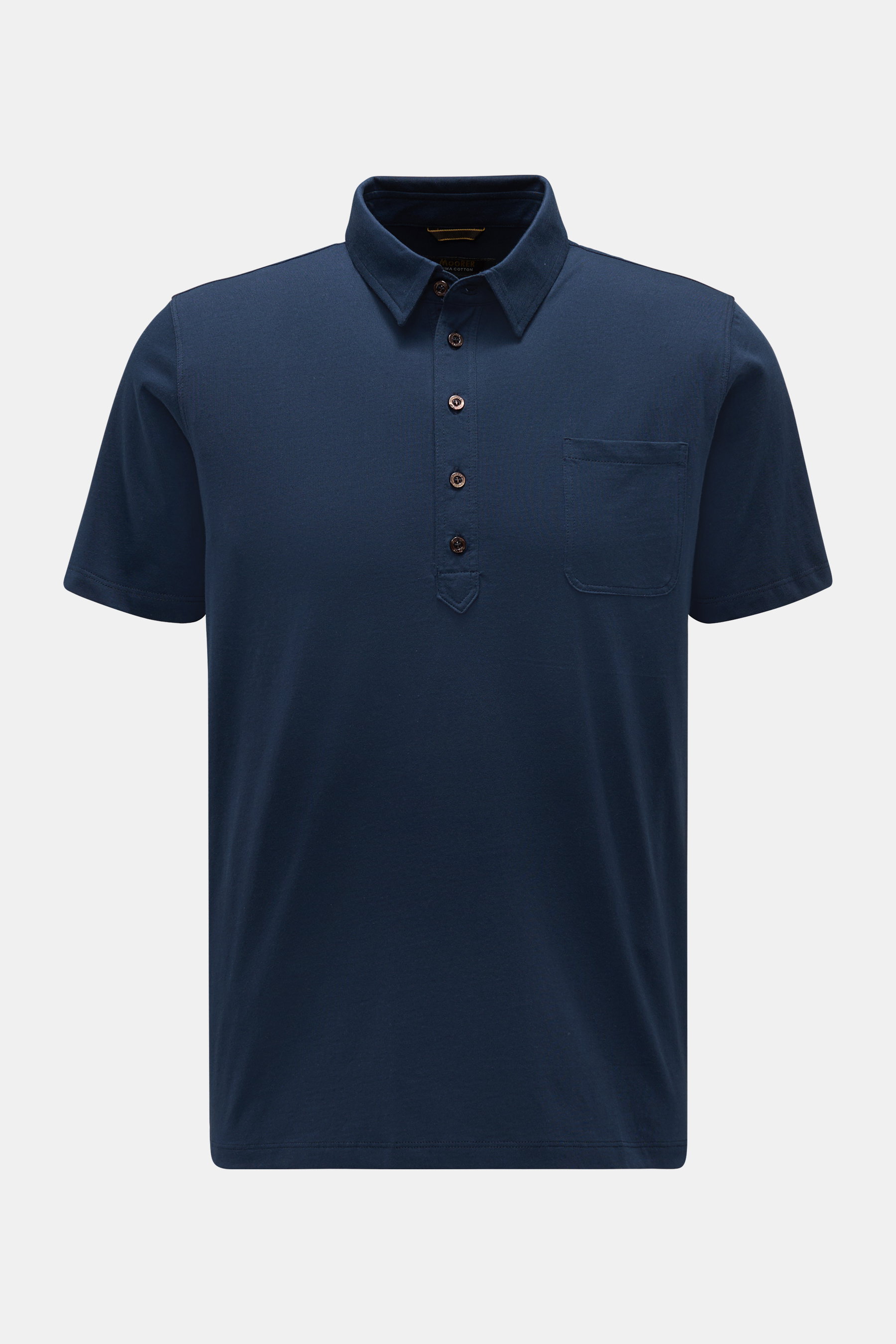 Moorer Jersey-Poloshirt 'Verbano' navy