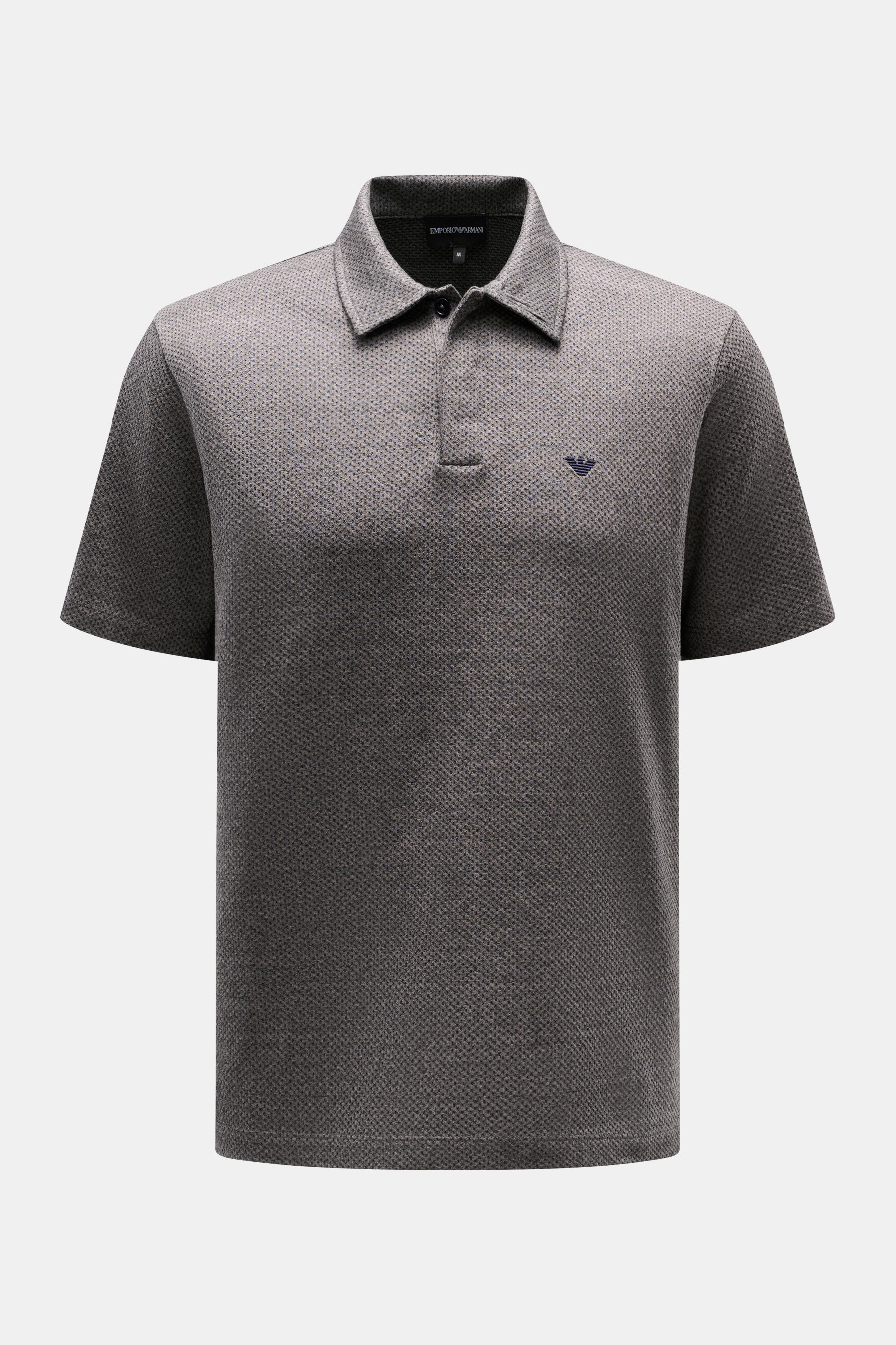Emporio Armani Jersey-Poloshirt grau meliert