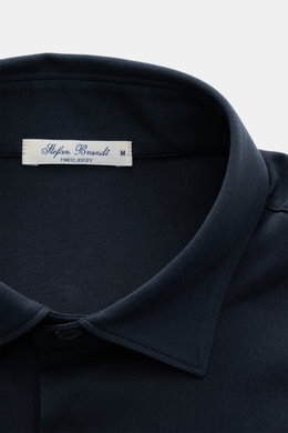 Stefan Brandt Jersey-Poloshirt 'Luca' dark navy