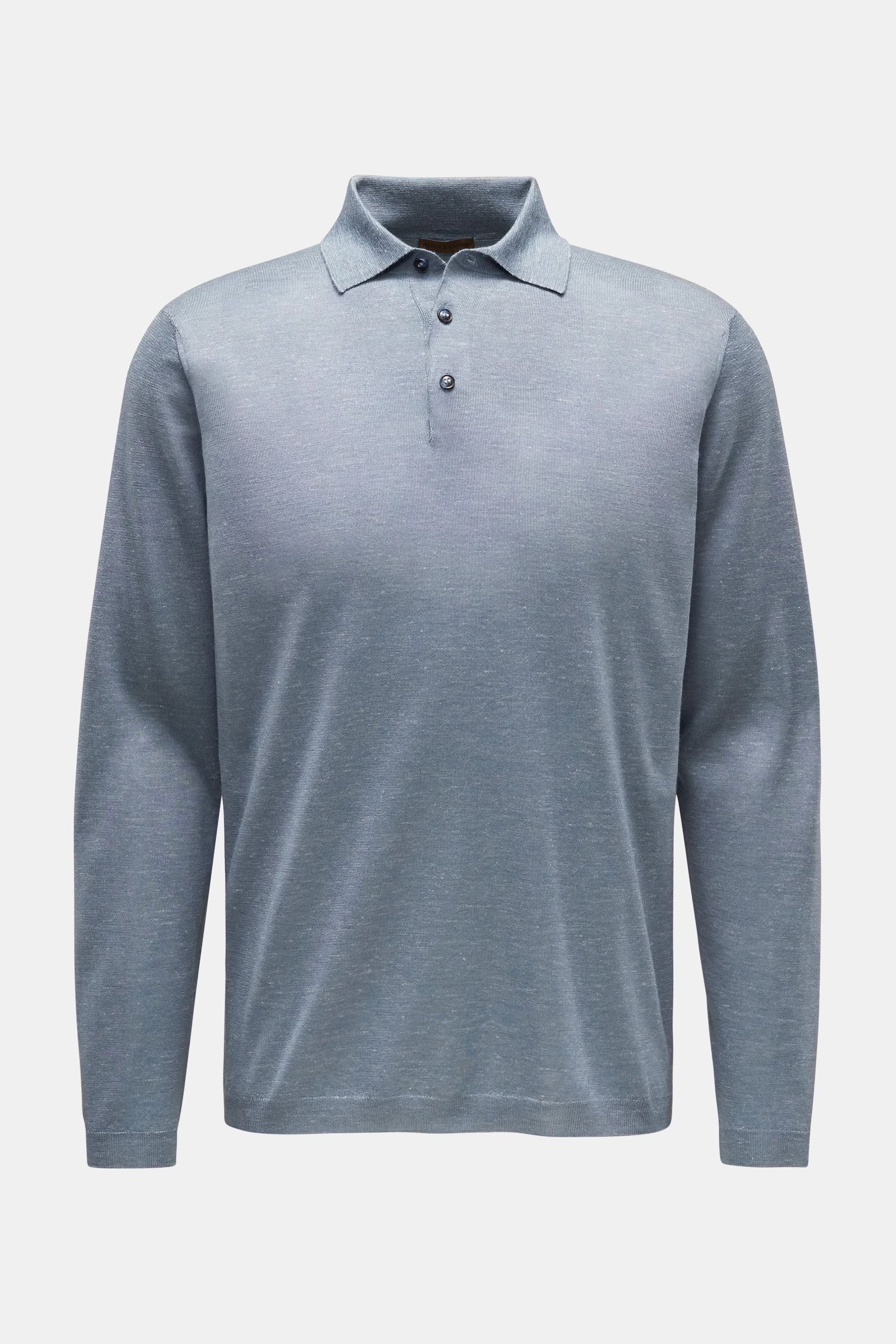 Stile Latino Strickpolo 'Taormina' rauchblau