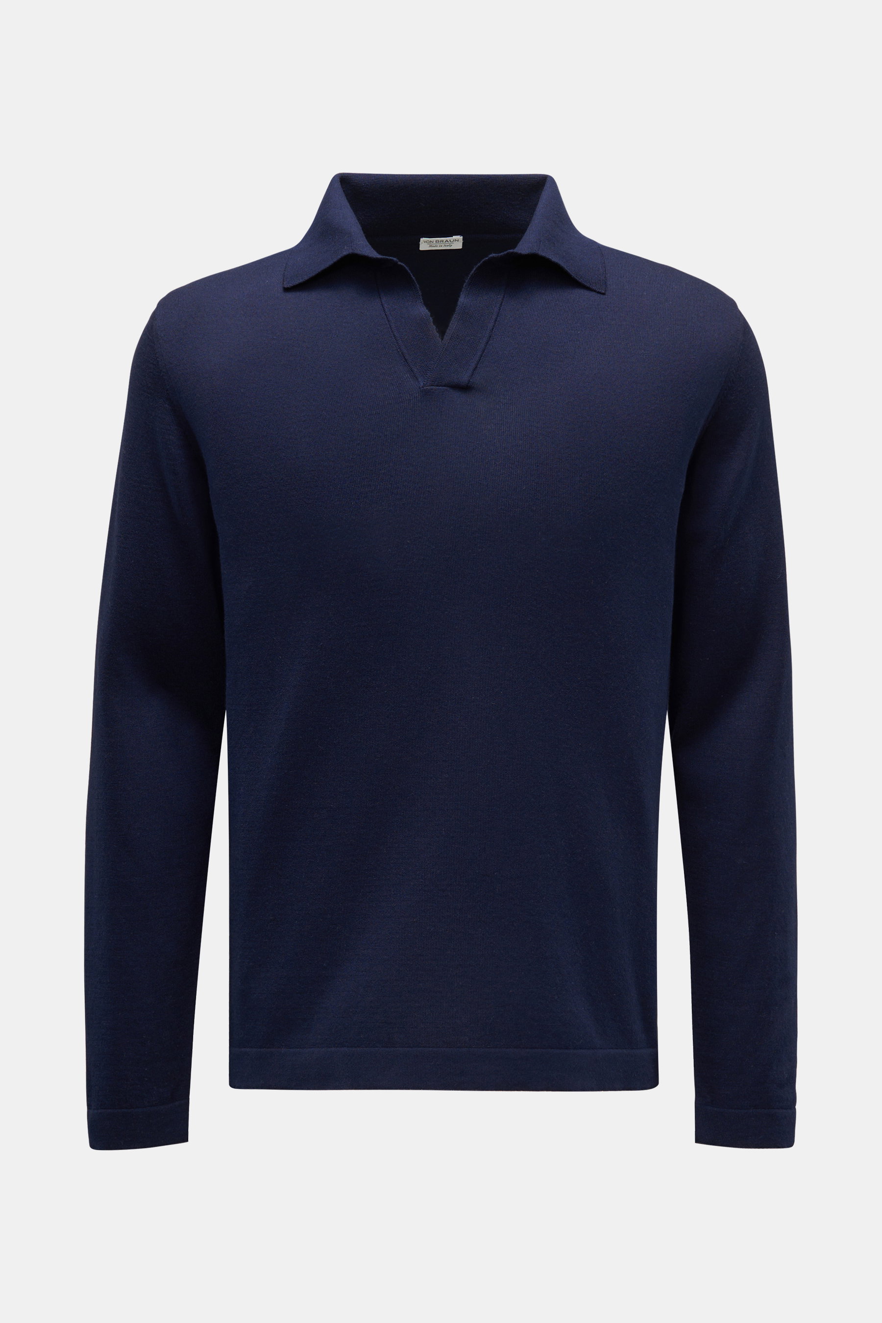 von Braun Strickpolo navy