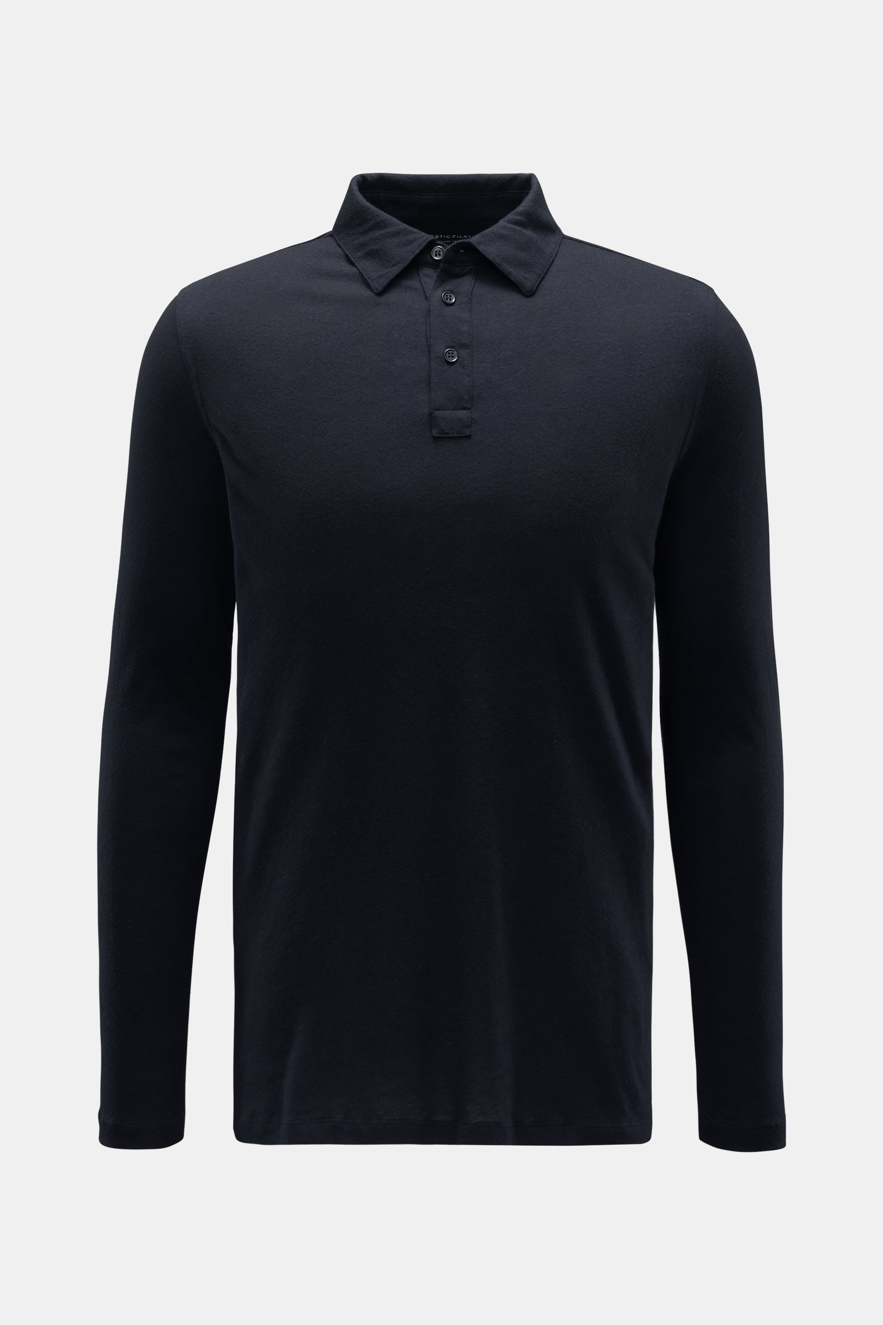 Majestic Filatures Jersey Longsleeve-Poloshirt navy