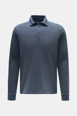 04651/ A trip in a bag Long sleeve polo shirt grey-blue