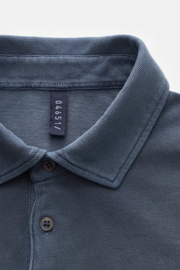 04651/ A trip in a bag Long sleeve polo shirt grey-blue