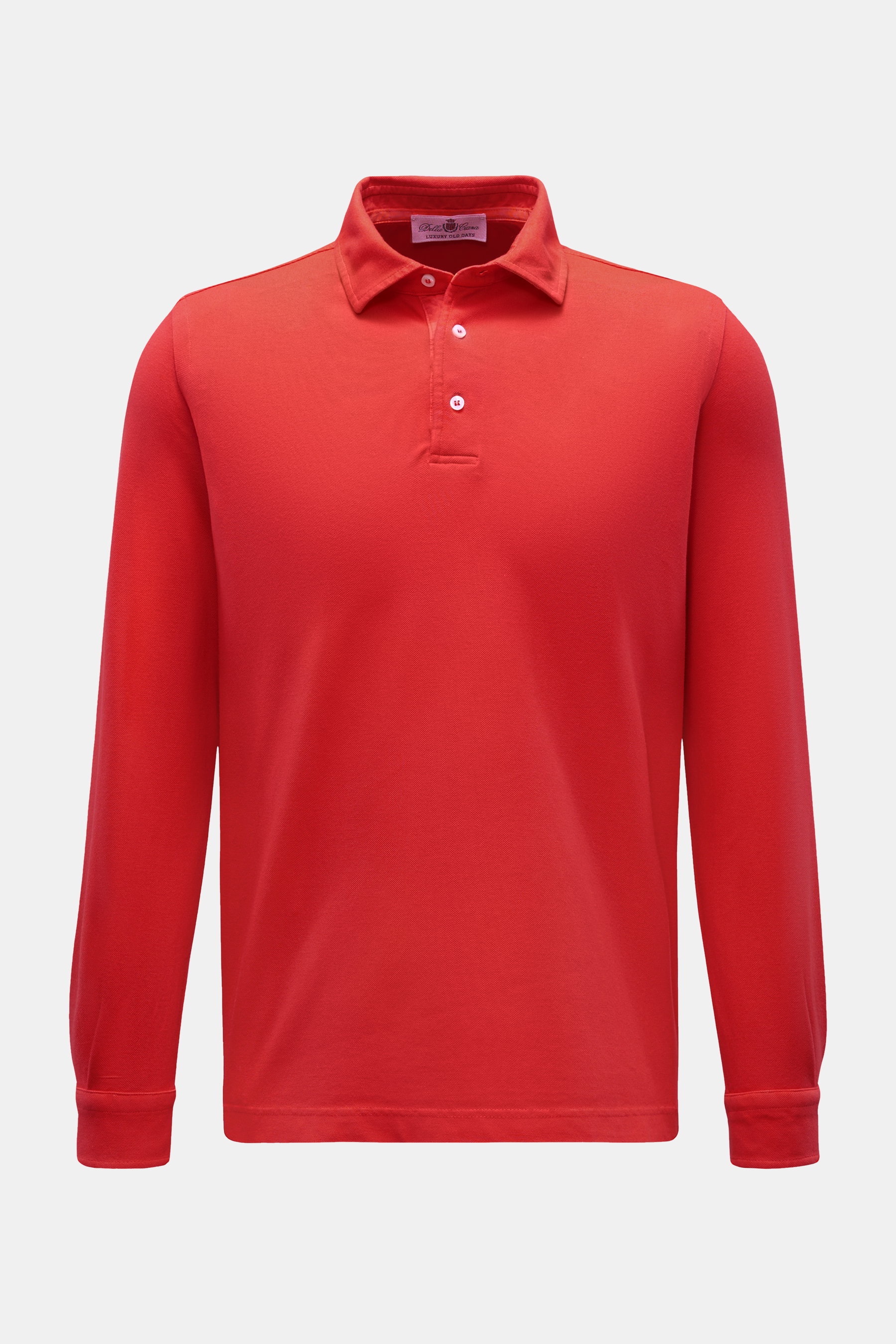 Della Ciana Longsleeve-Poloshirt rot