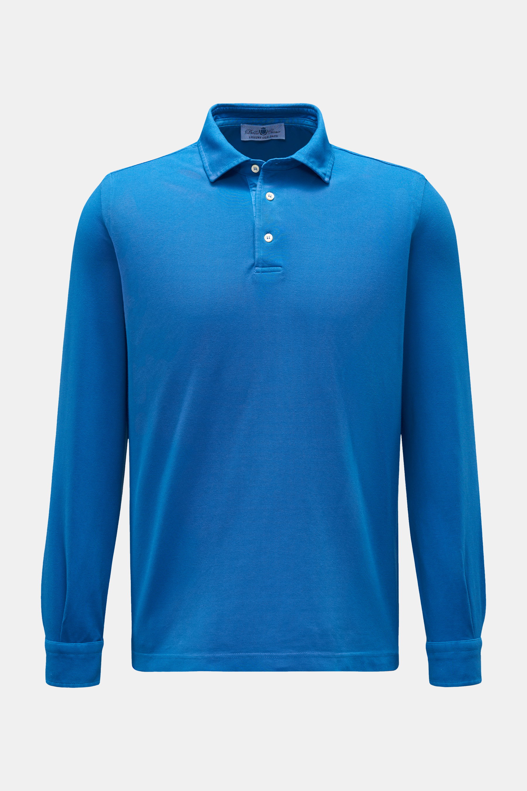 Della Ciana Longsleeve-Poloshirt blau