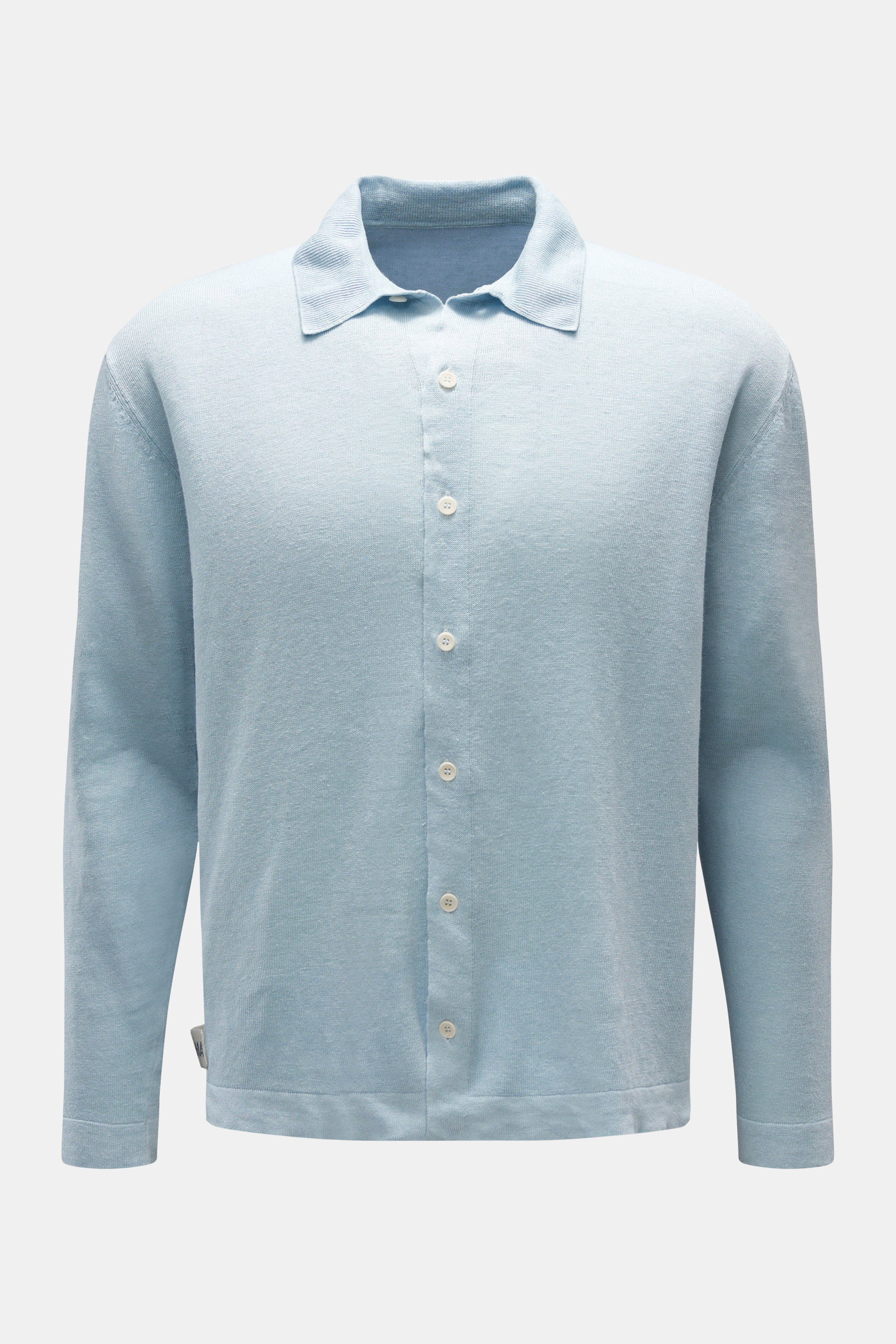 Matéma Leinen-Strickhemd pastellblau