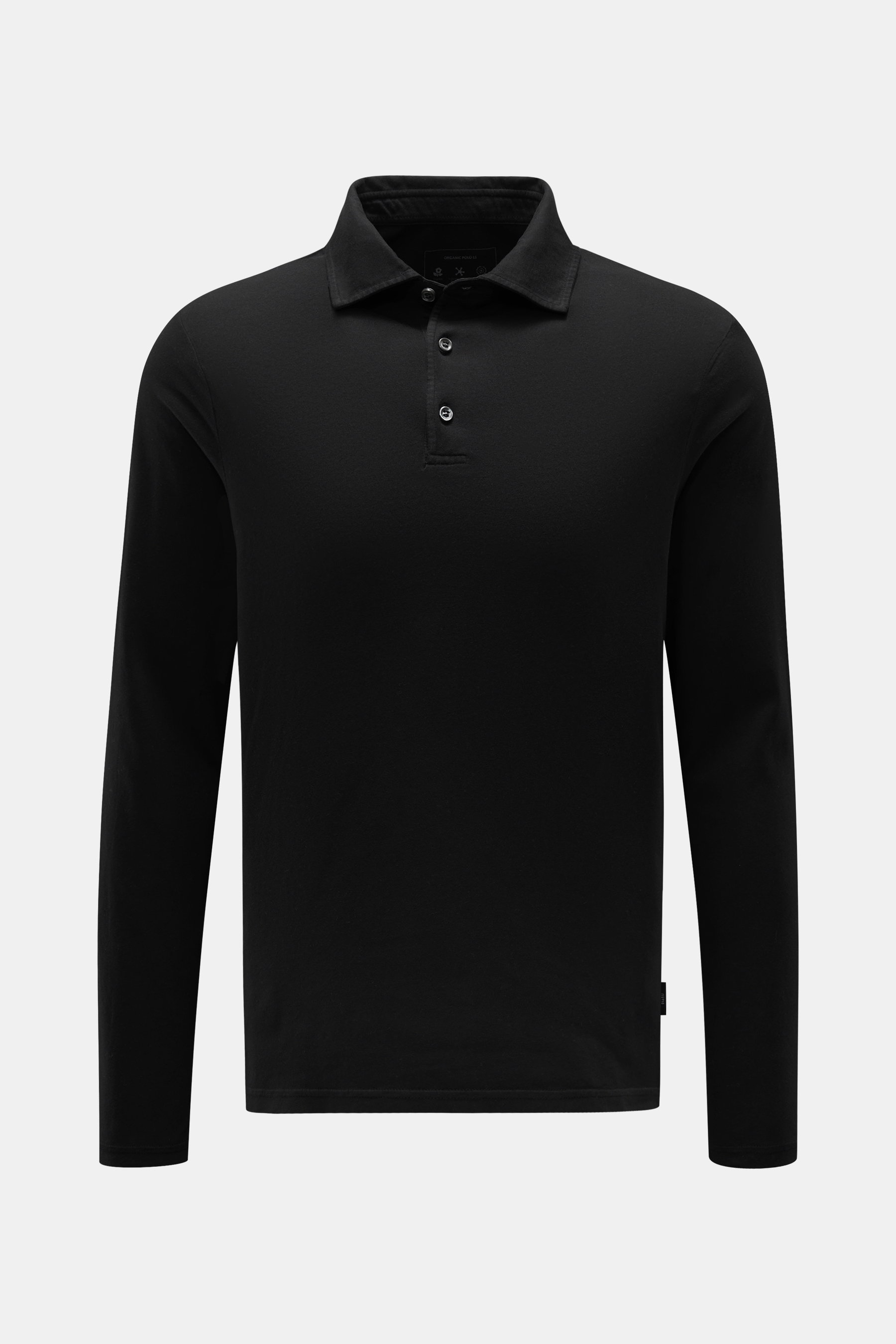 04651/ A trip in a bag Longsleeve-Poloshirt 'Organic Polo LS' schwarz