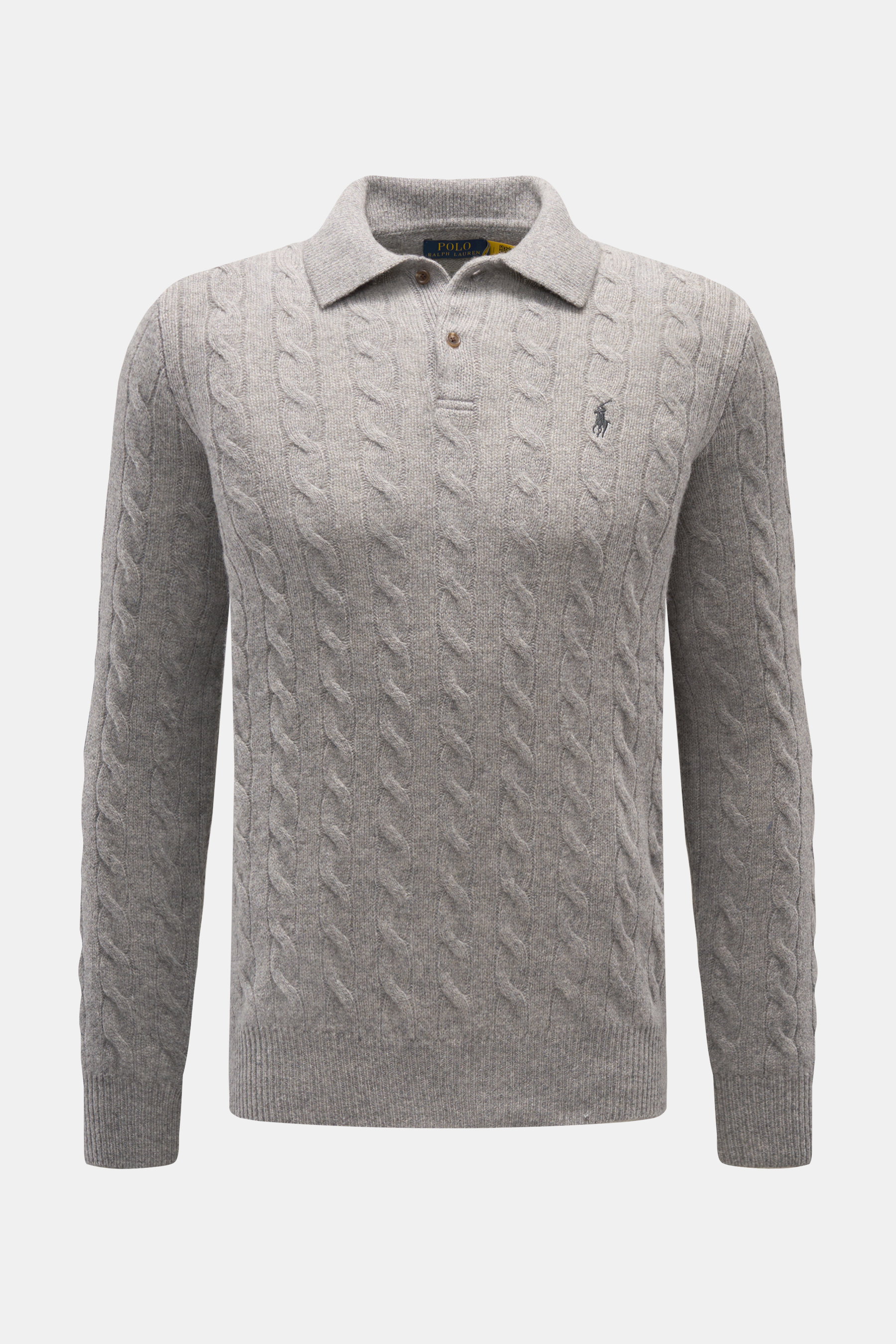 Polo Ralph Lauren Strickpolo grau meliert