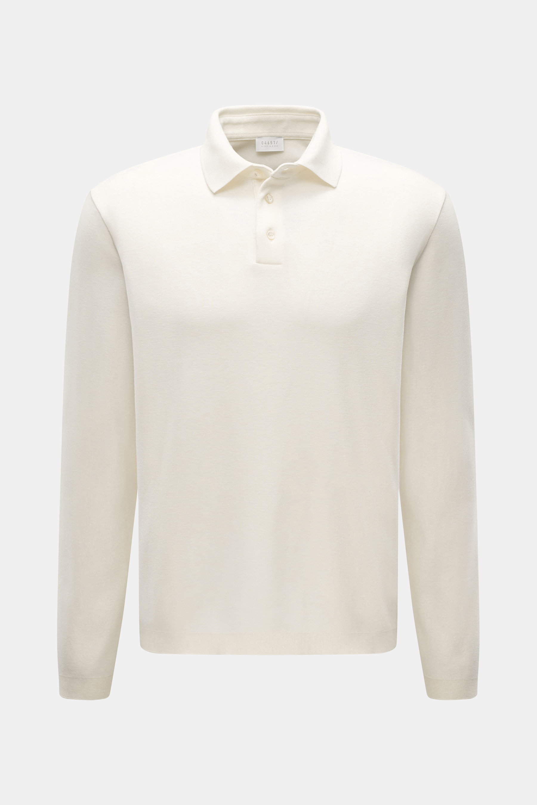 04651/ A trip in a bag Longsleeve-Poloshirt 'Wool TP Polo LS' creme