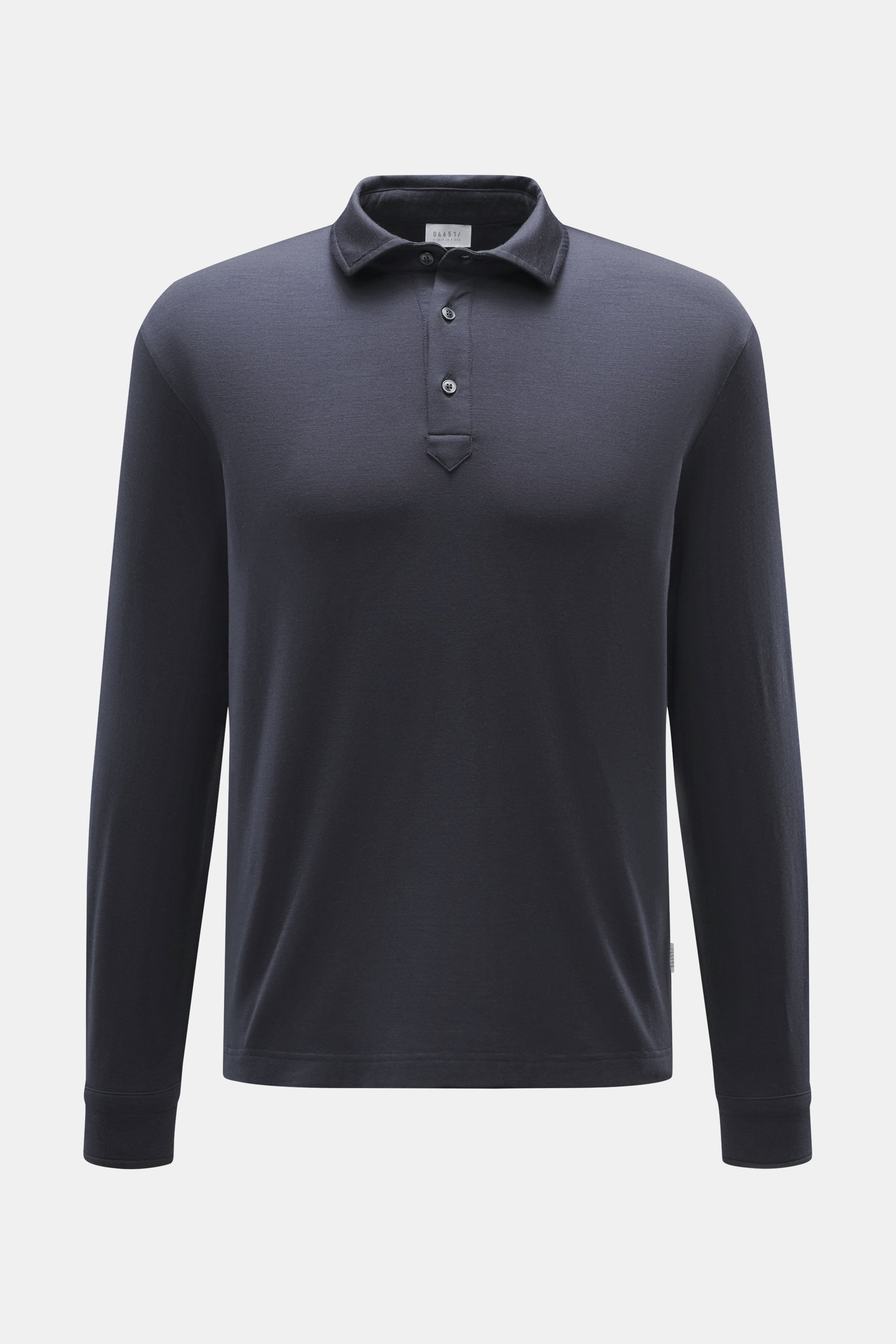 04651/ A trip in a bag Longsleeve-Poloshirt 'WJ' navy