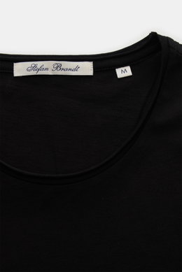 Stefan Brandt Crew neck T-shirt 'Elia' black