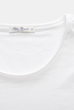 Stefan Brandt Crew neck T-shirt 'Elia' white