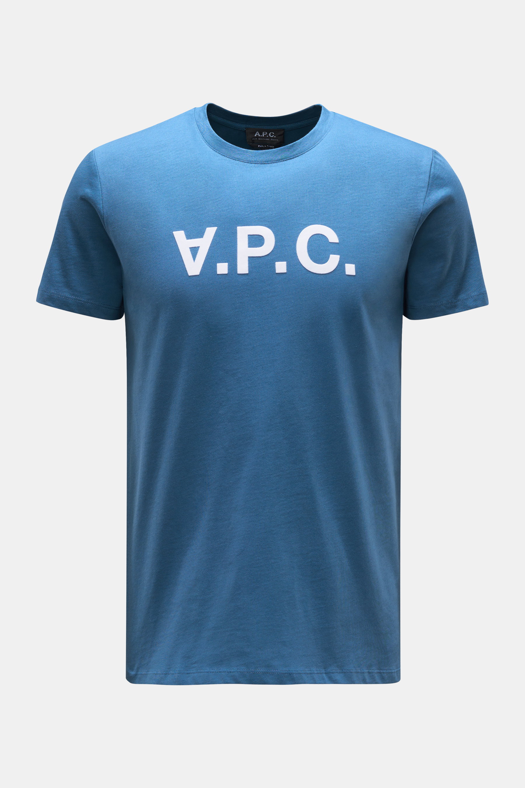A.P.C. Rundhals-T-Shirt 'VPC' blau