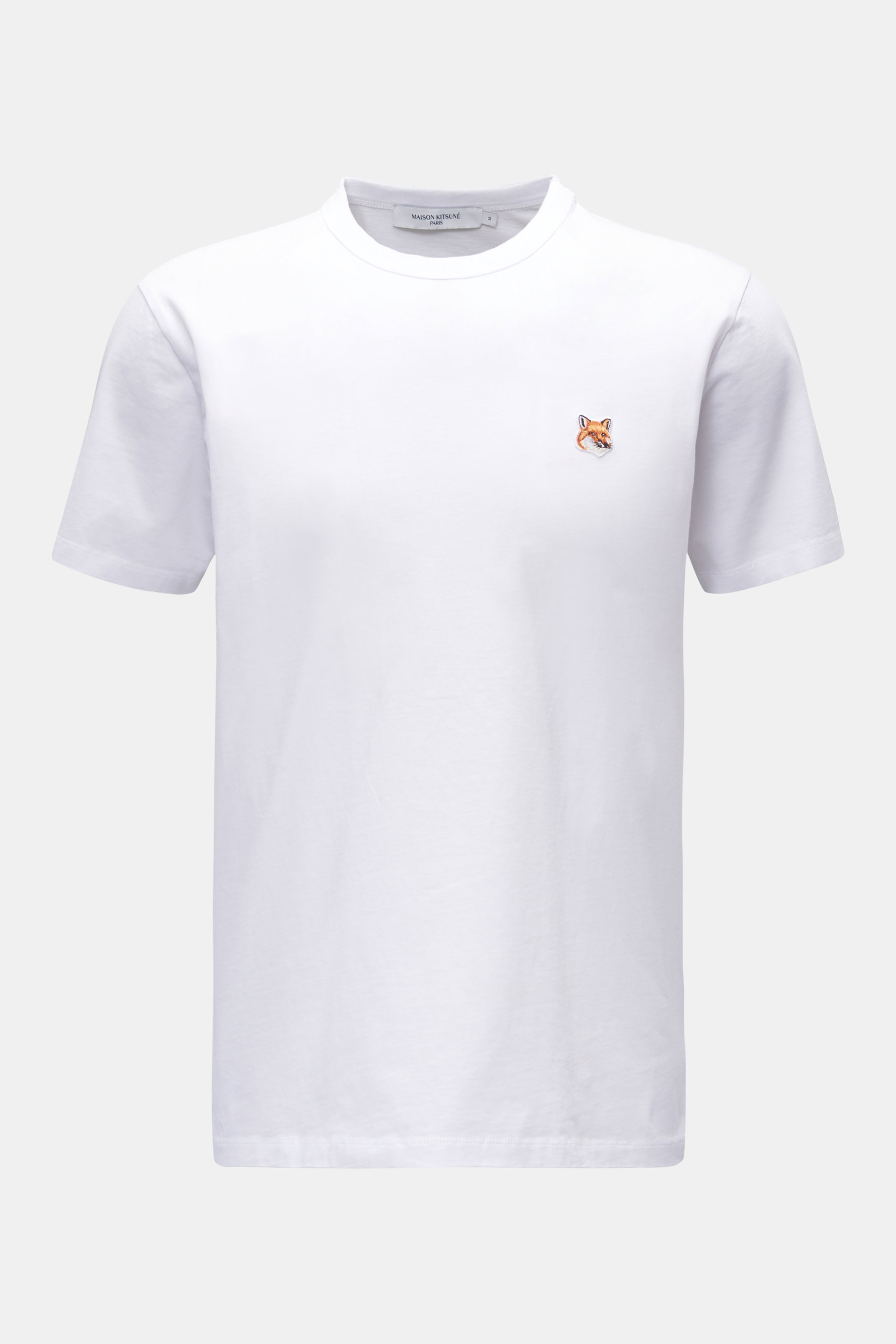 Maison Kitsuné Rundhals-T-Shirt weiß
