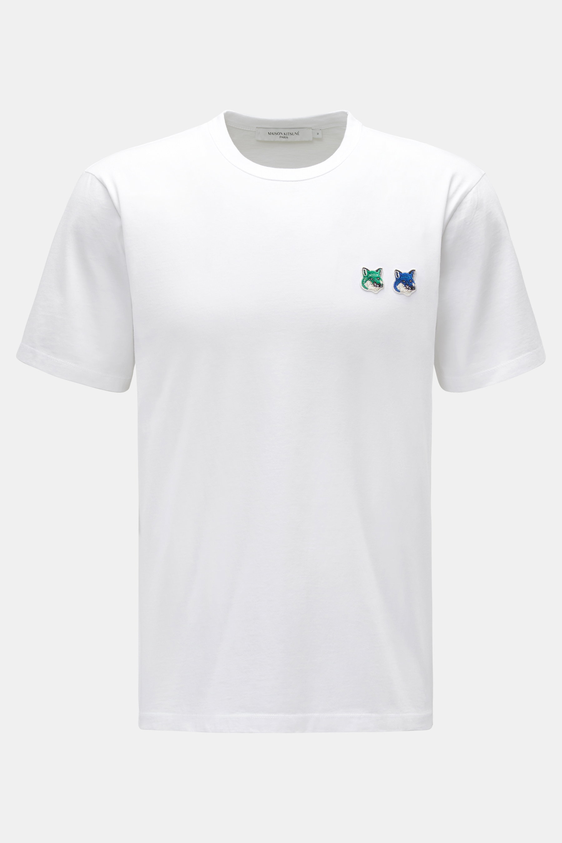 Maison Kitsuné Rundhals-T-Shirt weiß