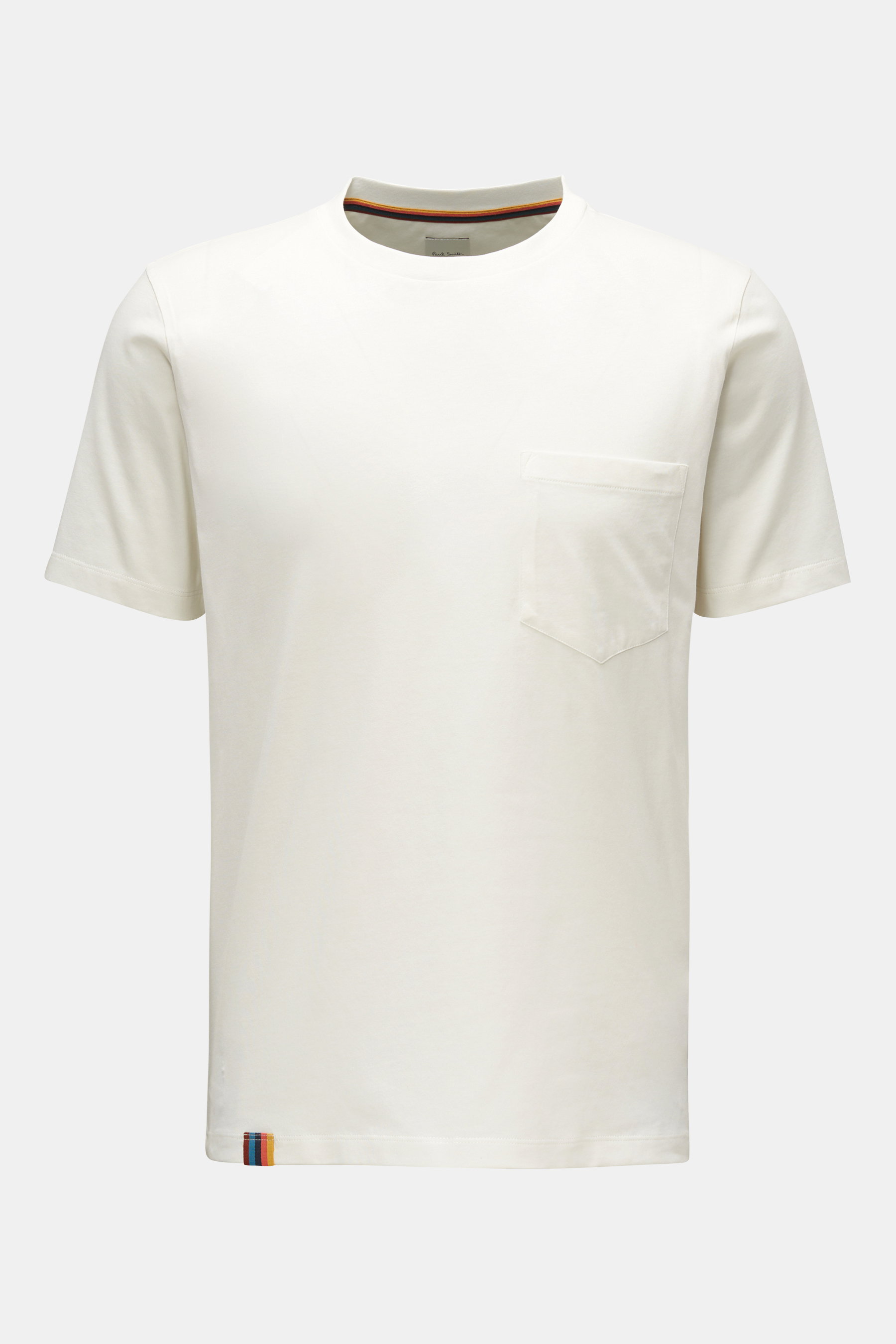 Paul Smith Rundhals-T-Shirt 'Artist Stripe' weiß