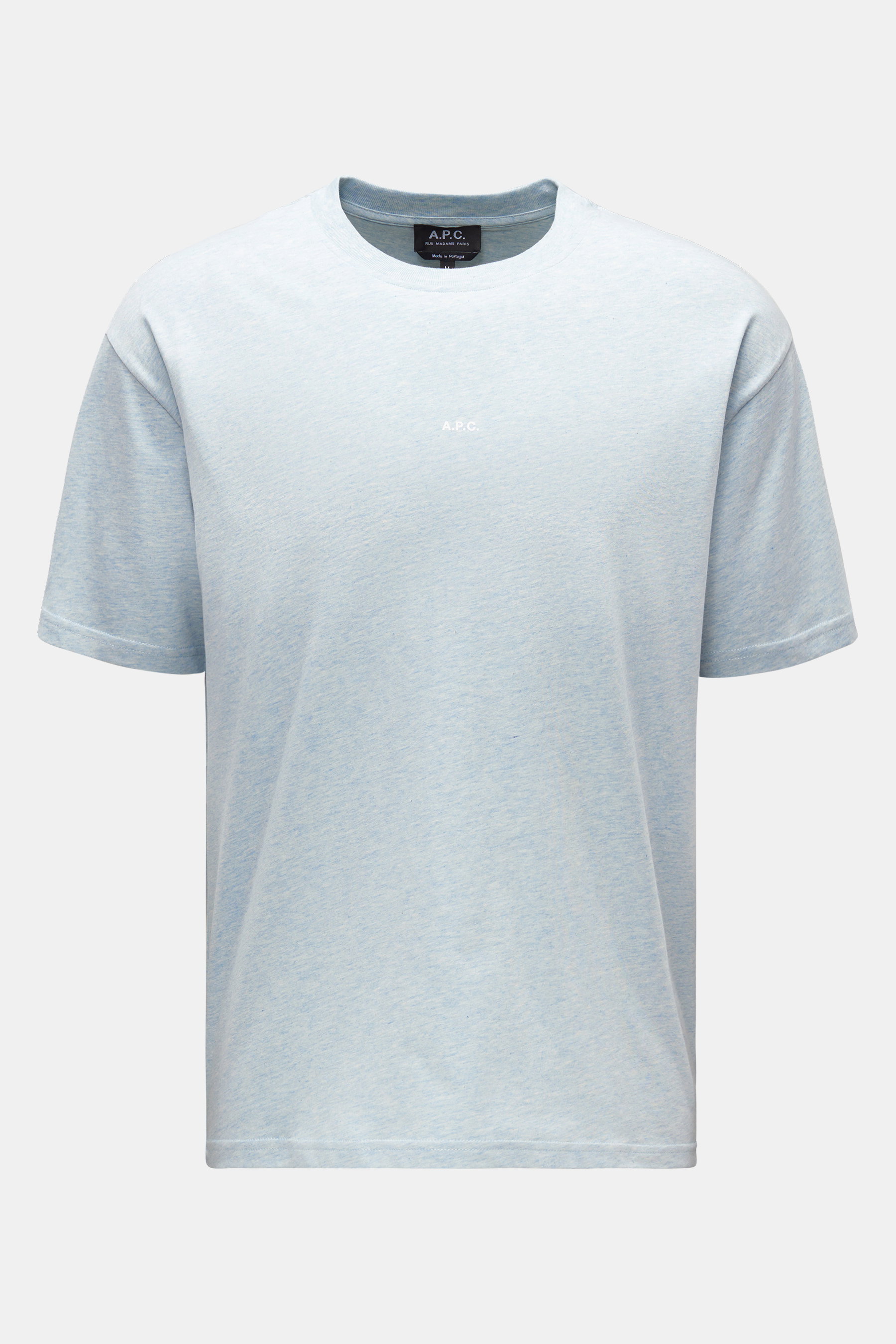 A.P.C. Rundhals-T-Shirt 'Kyle' hellblau