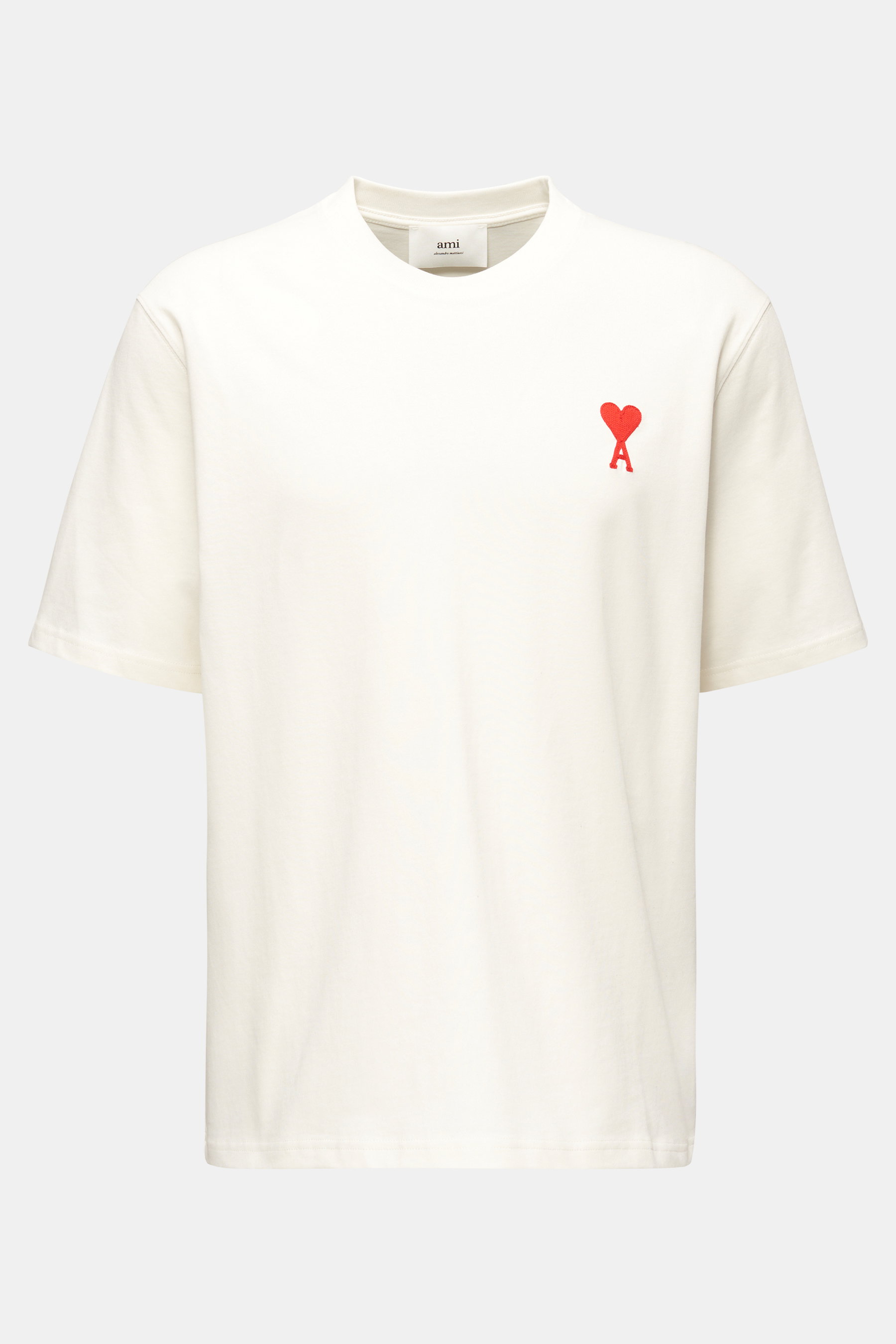 Ami Paris Rundhals-T-Shirt offwhite