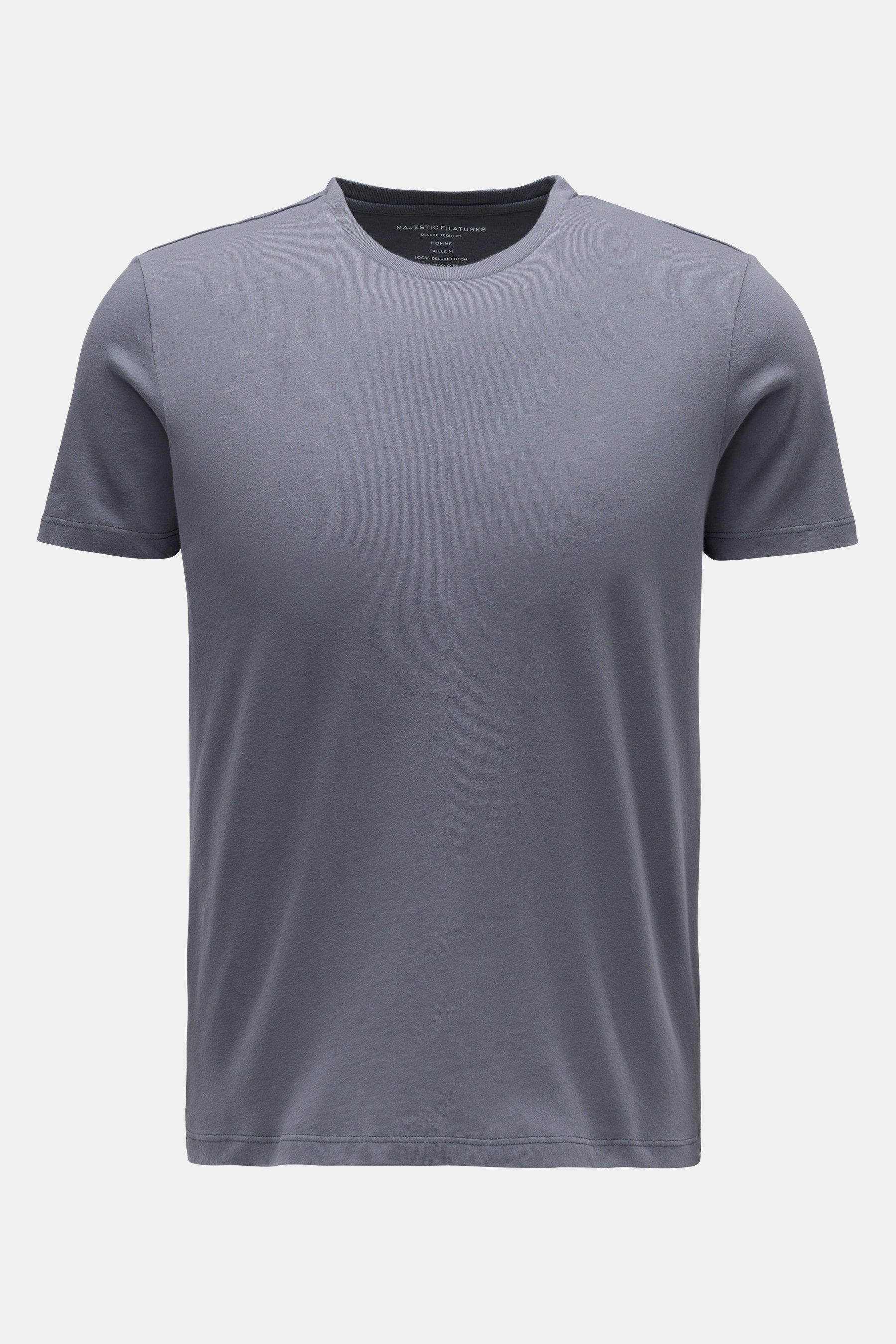 Majestic Filatures Rundhals-T-Shirt 'Julien' dunkelgrau