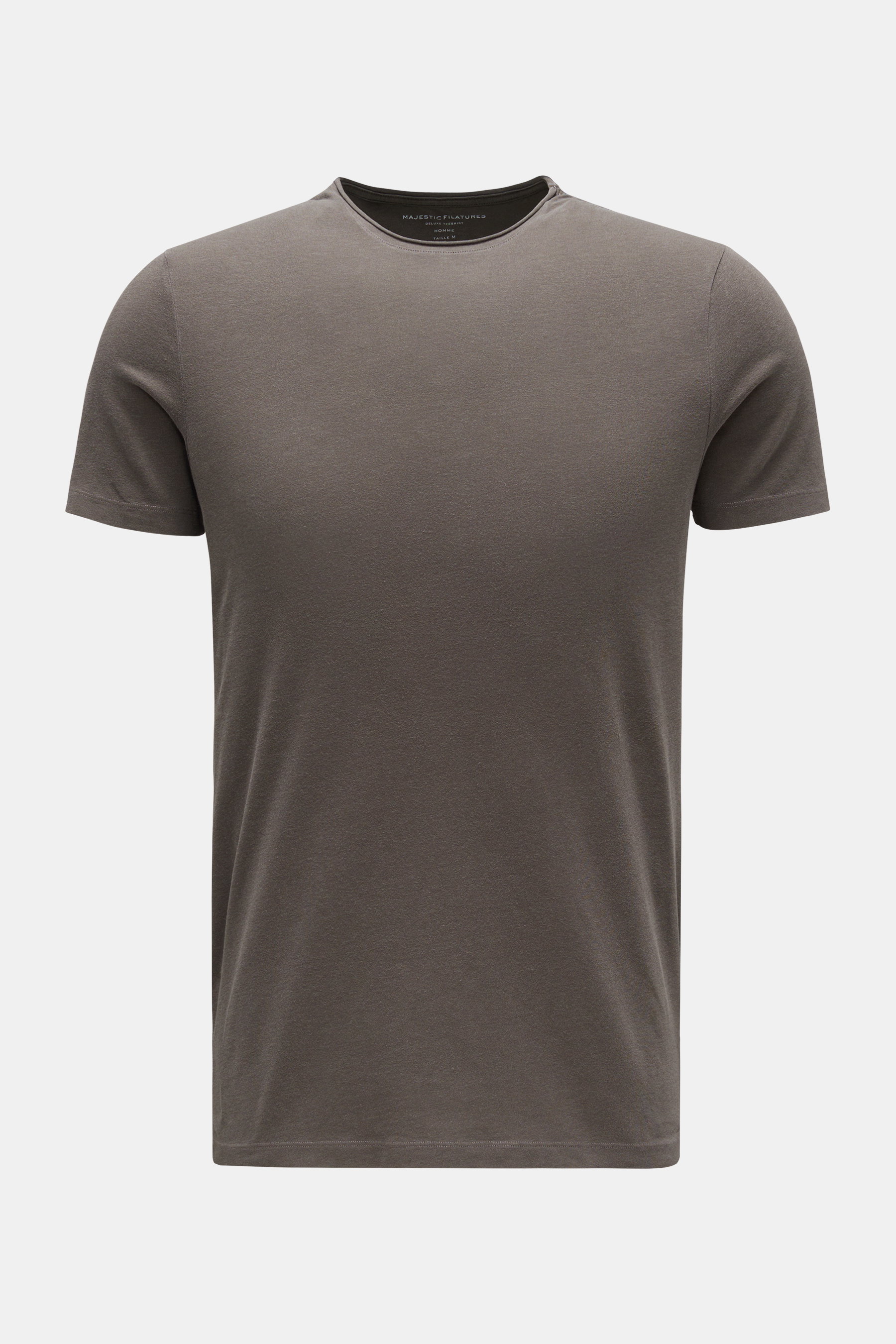 Majestic Filatures Rundhals-T-Shirt dark olive