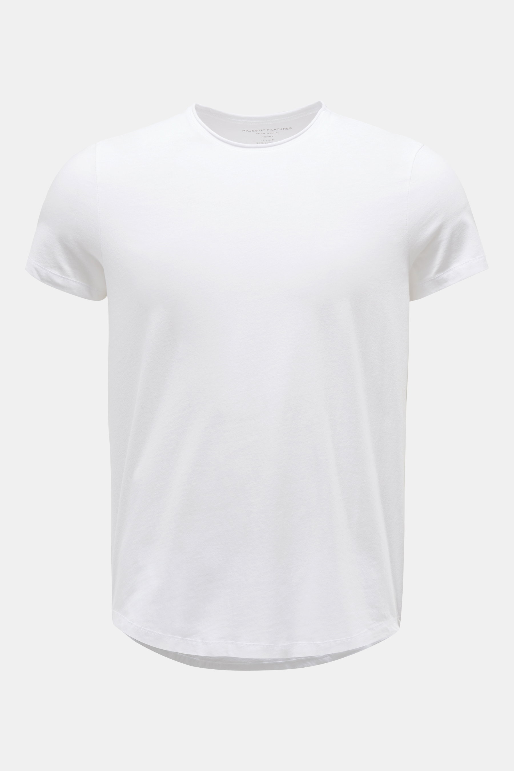 Majestic Filatures Rundhals-T-Shirt weiß