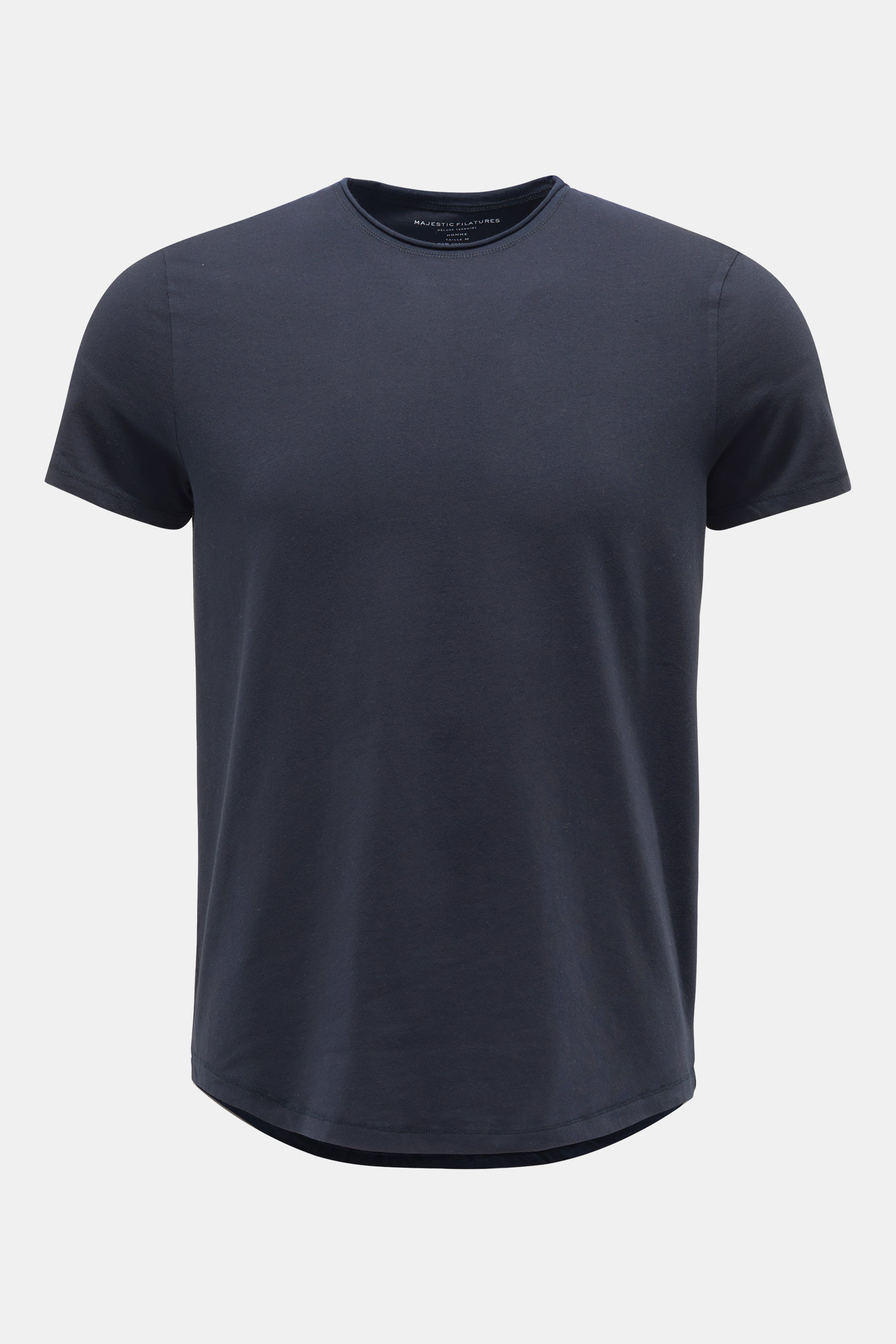 Majestic Filatures Rundhals-T-Shirt navy