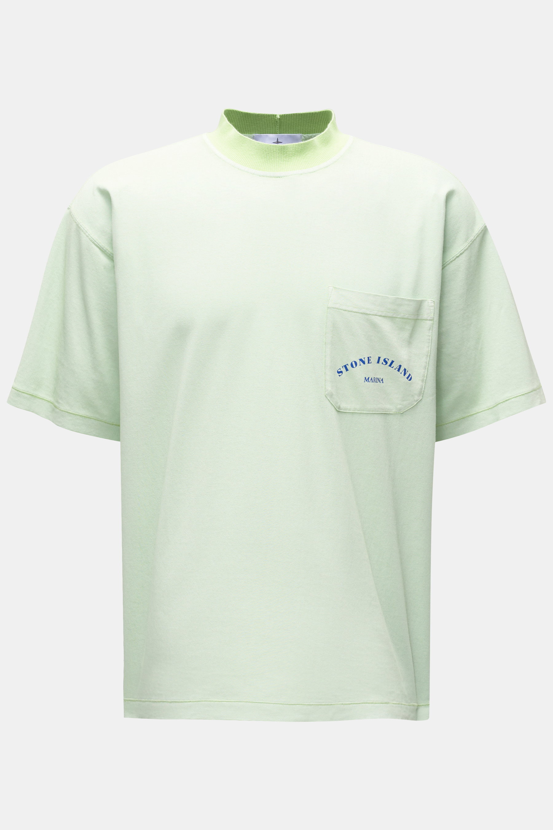 Stone Island Rundhals-T-Shirt 'Marina' mintgrün