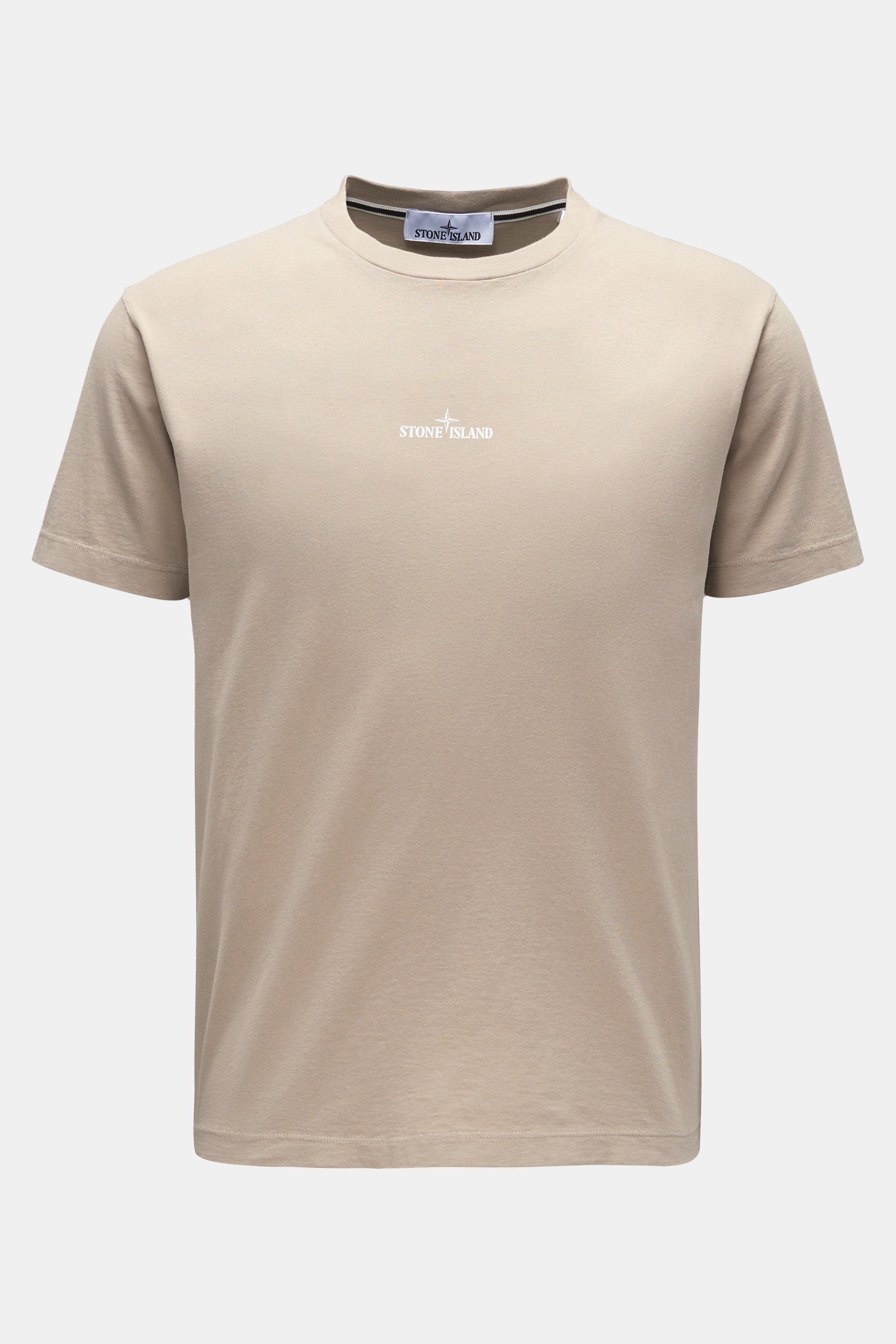 Stone Island Rundhals-T-Shirt beige