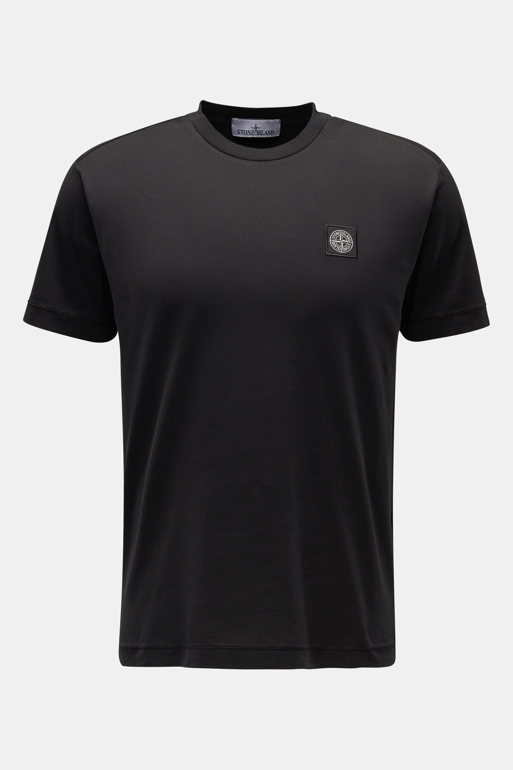 Stone Island Rundhals-T-Shirt schwarz
