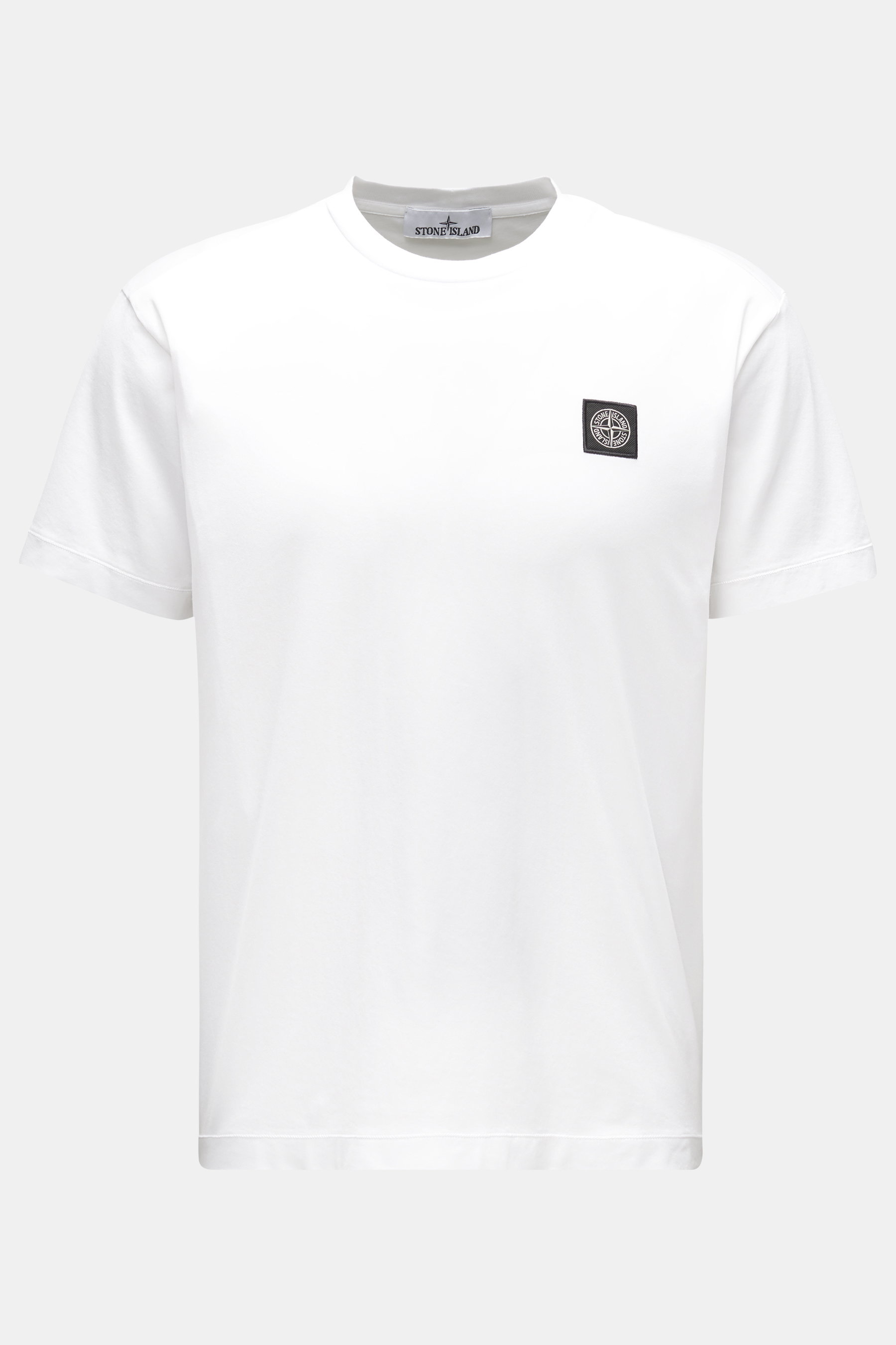 Stone Island Rundhals-T-Shirt weiß