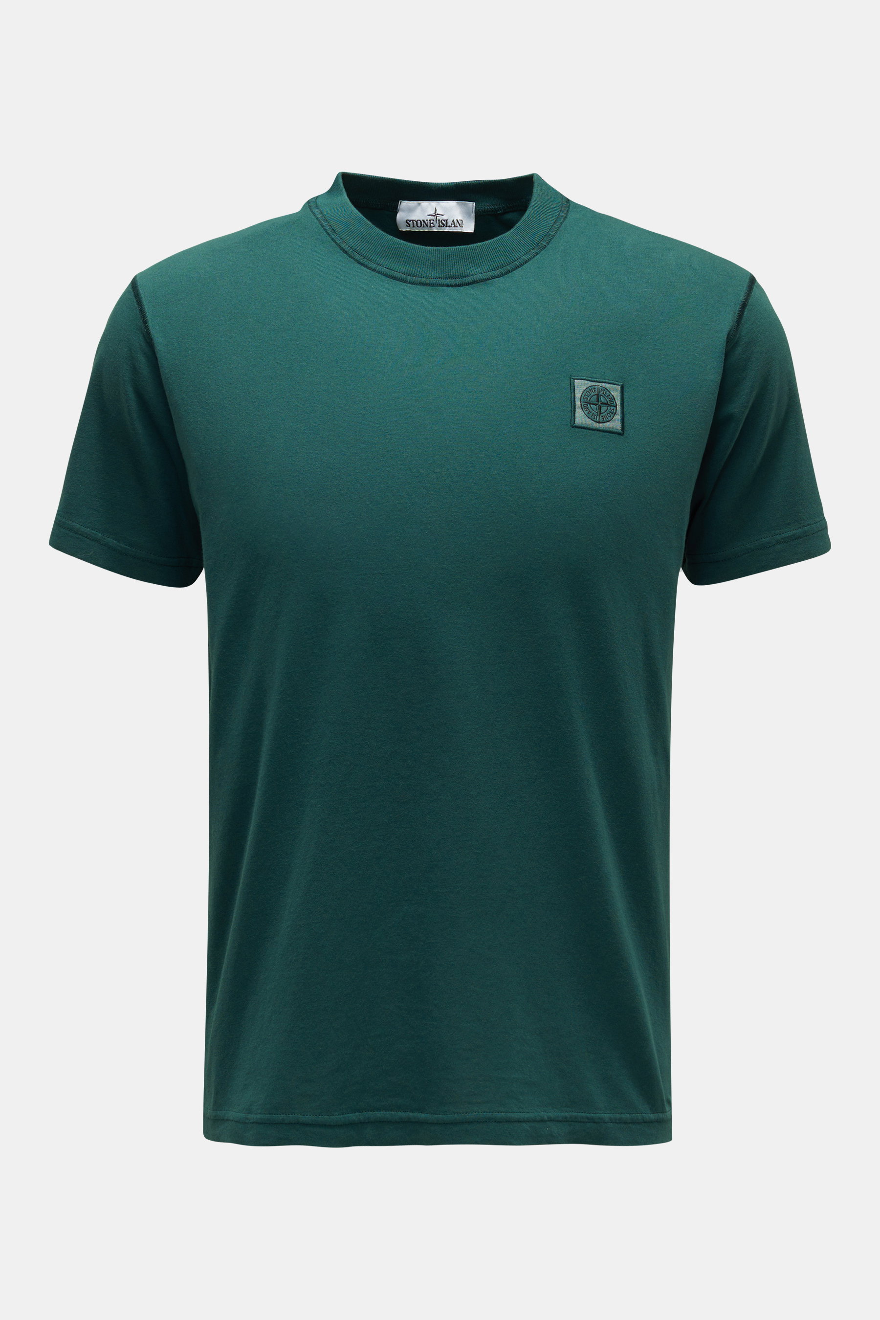 Stone Island Rundhals-T-Shirt dunkelgrün