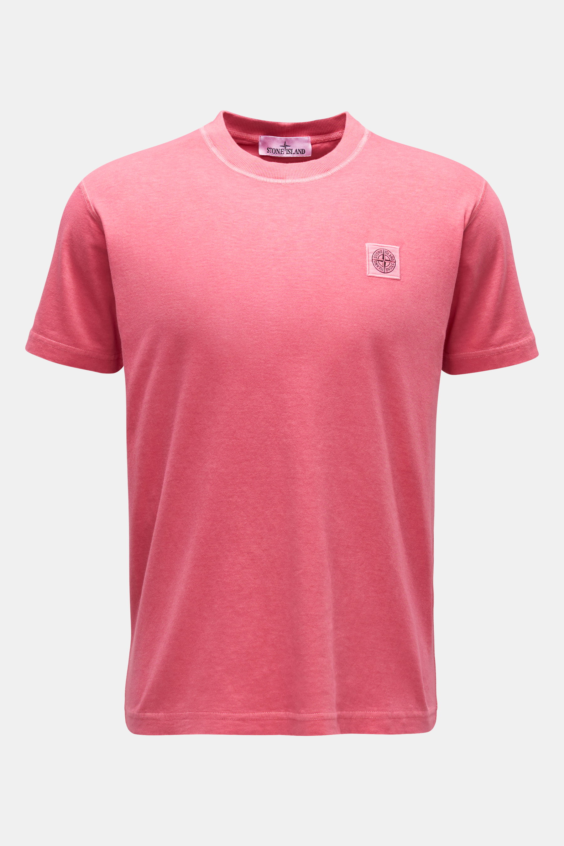Stone Island Rundhals-T-Shirt magenta