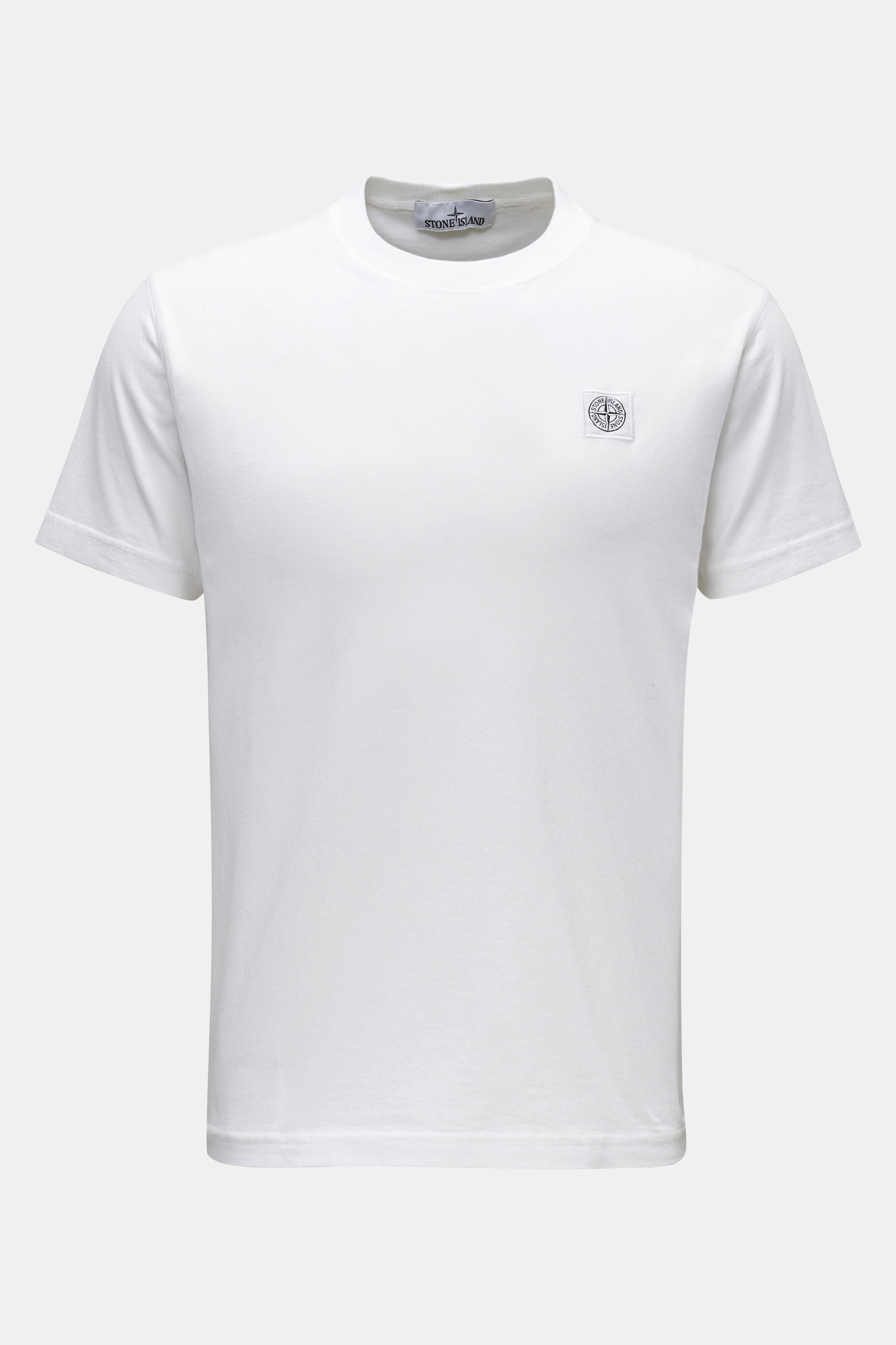Stone Island Rundhals-T-Shirt weiß
