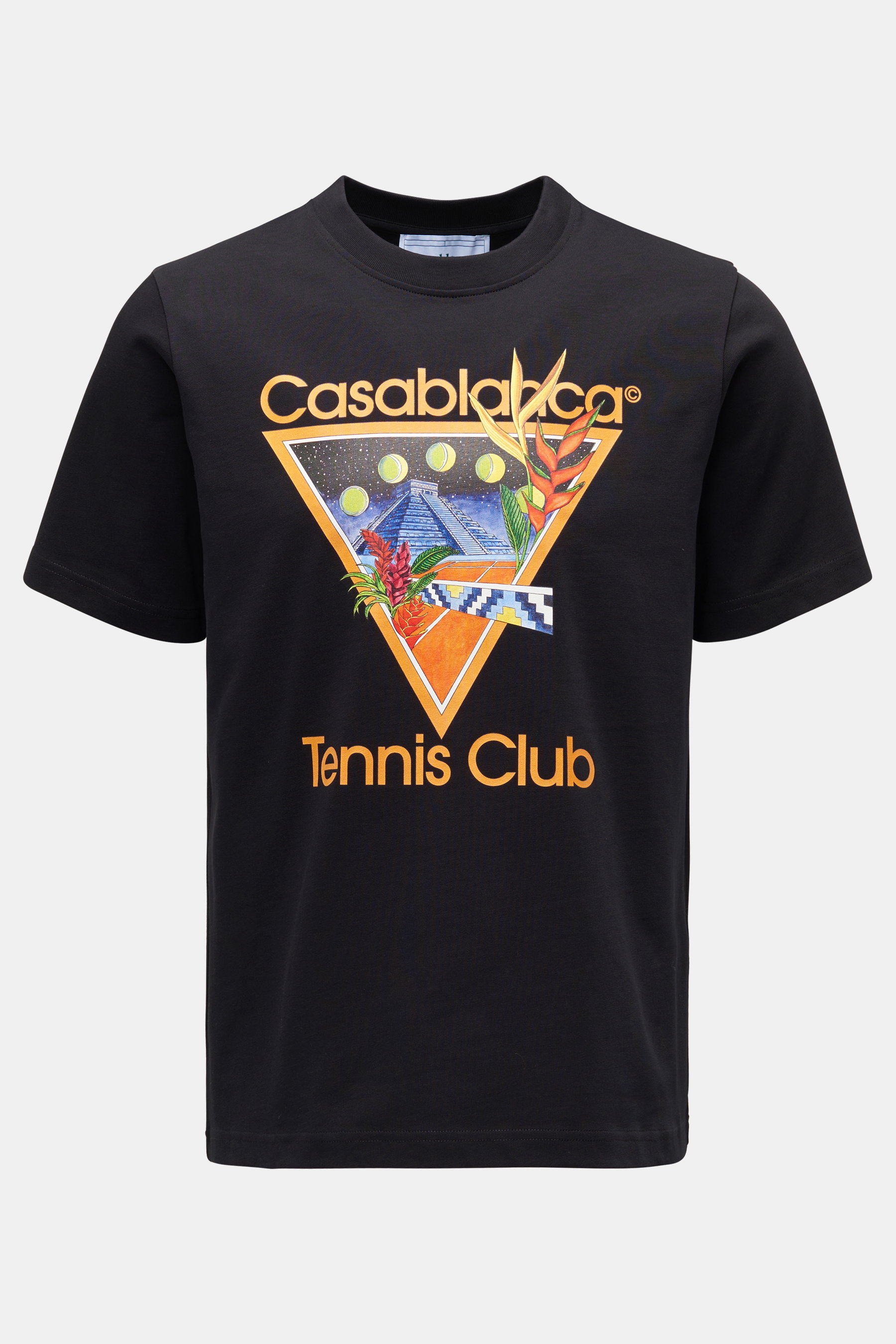 Casablanca Rundhals-T-Shirt 'Tennis Club Icon' schwarz