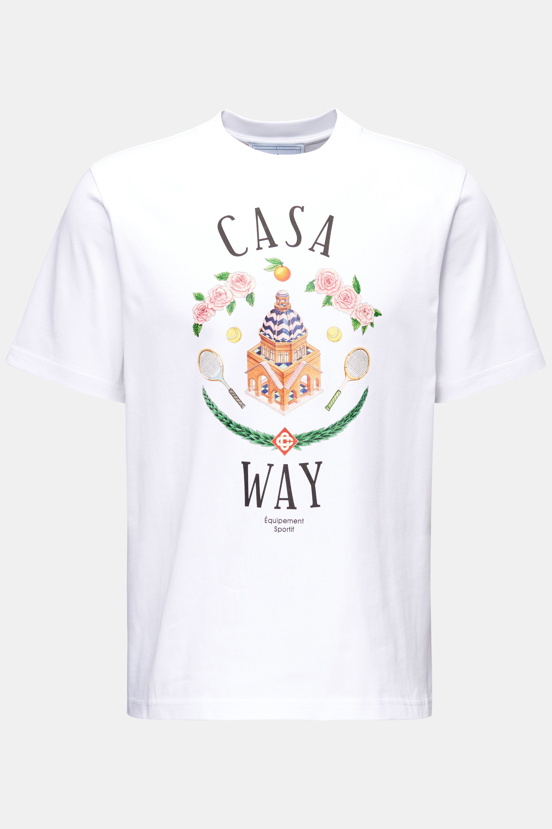 Casablanca Rundhals-T-Shirt 'Casa Way' weiß