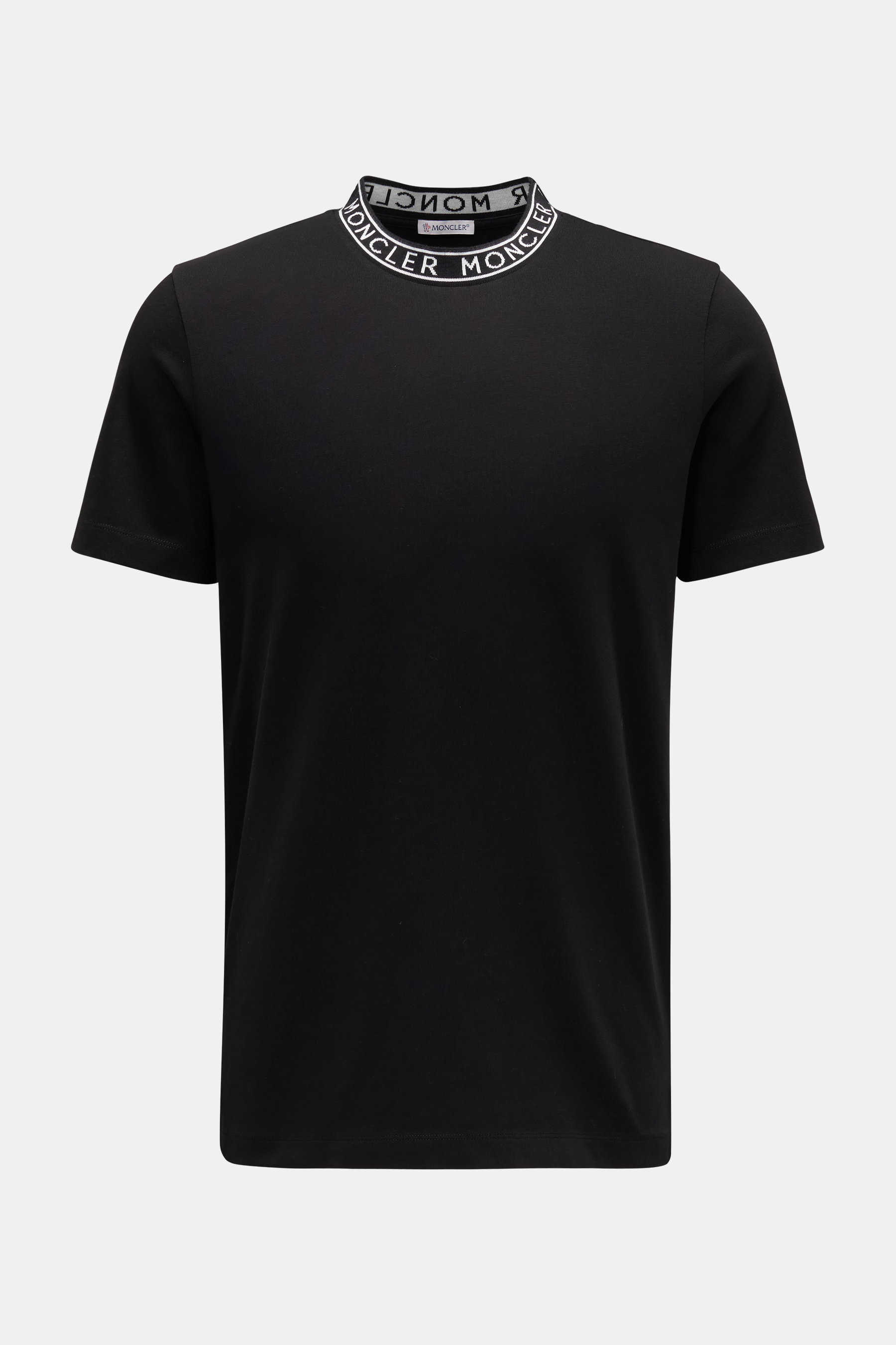 Moncler Rundhals-T-Shirt schwarz