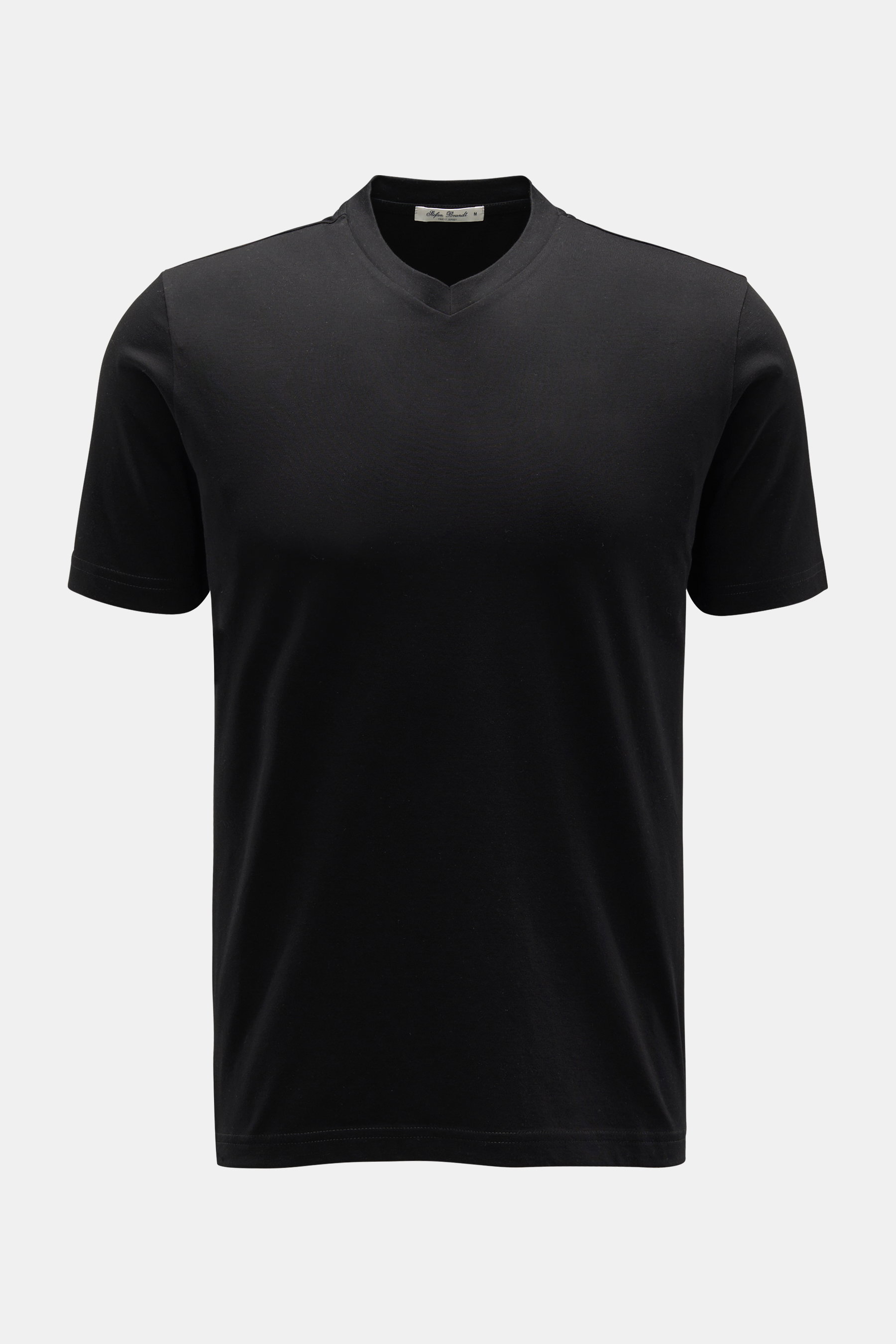 Stefan Brandt V-Neck T-Shirt 'Adam' schwarz
