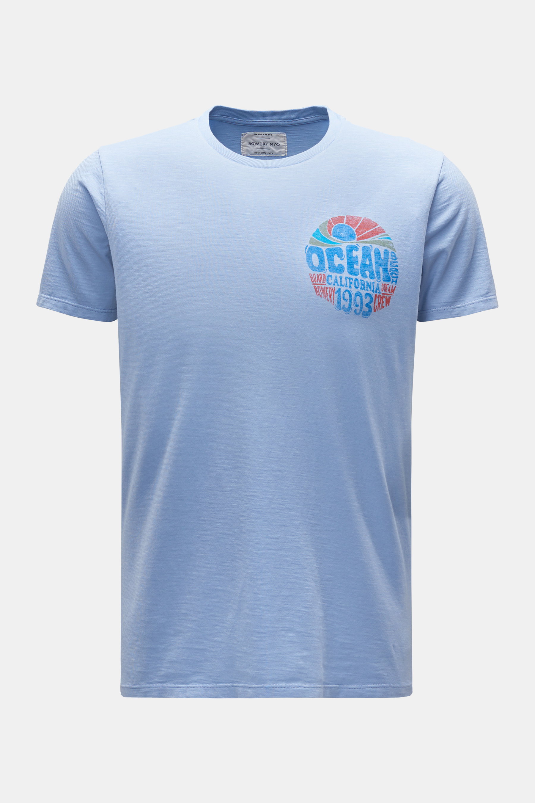 Bowery NYC Rundhals-T-Shirt hellblau