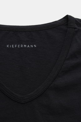 Kiefermann V-neck T-shirt 'Darius' black