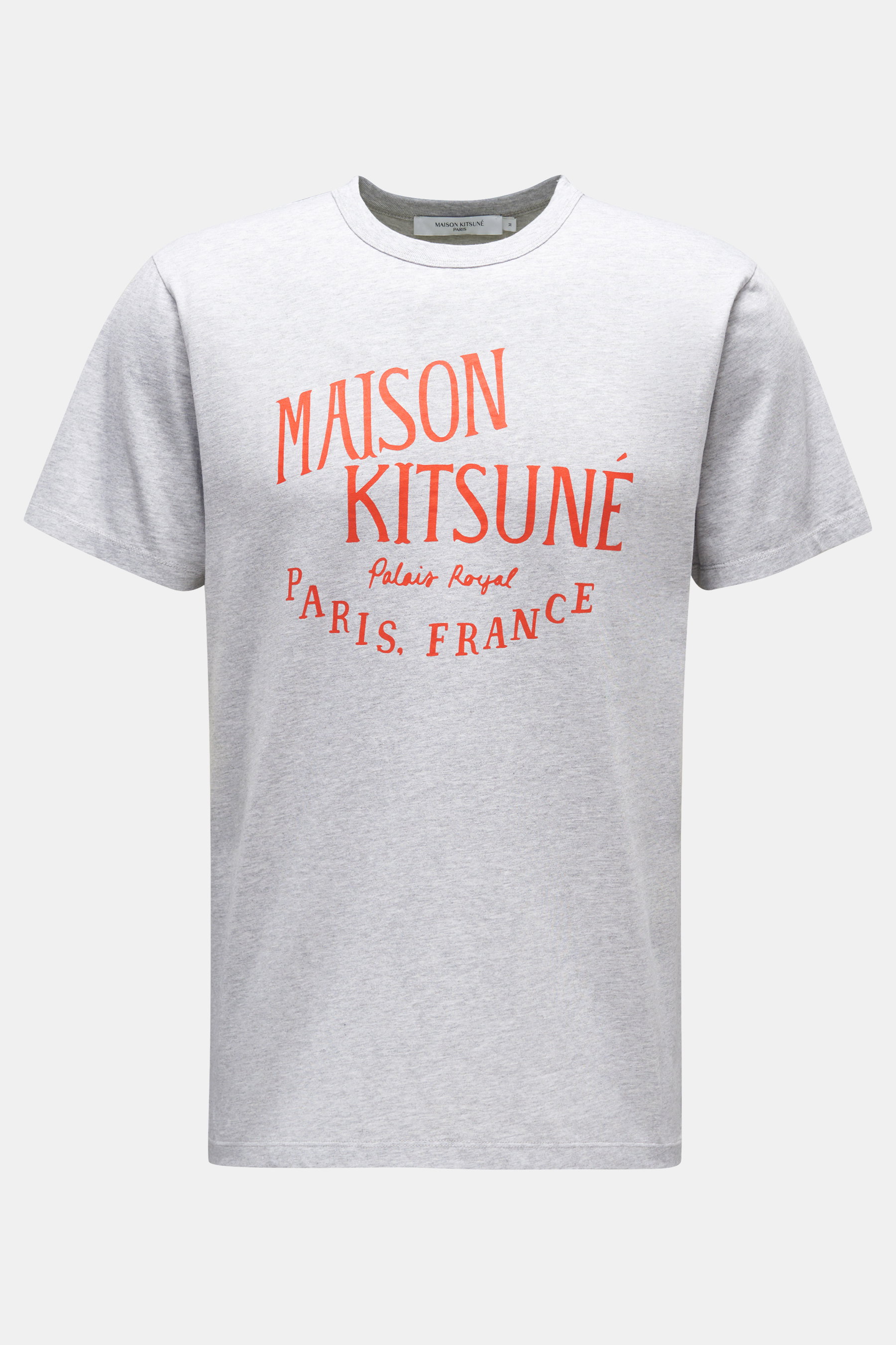 Maison Kitsuné Rundhals-T-Shirt grau