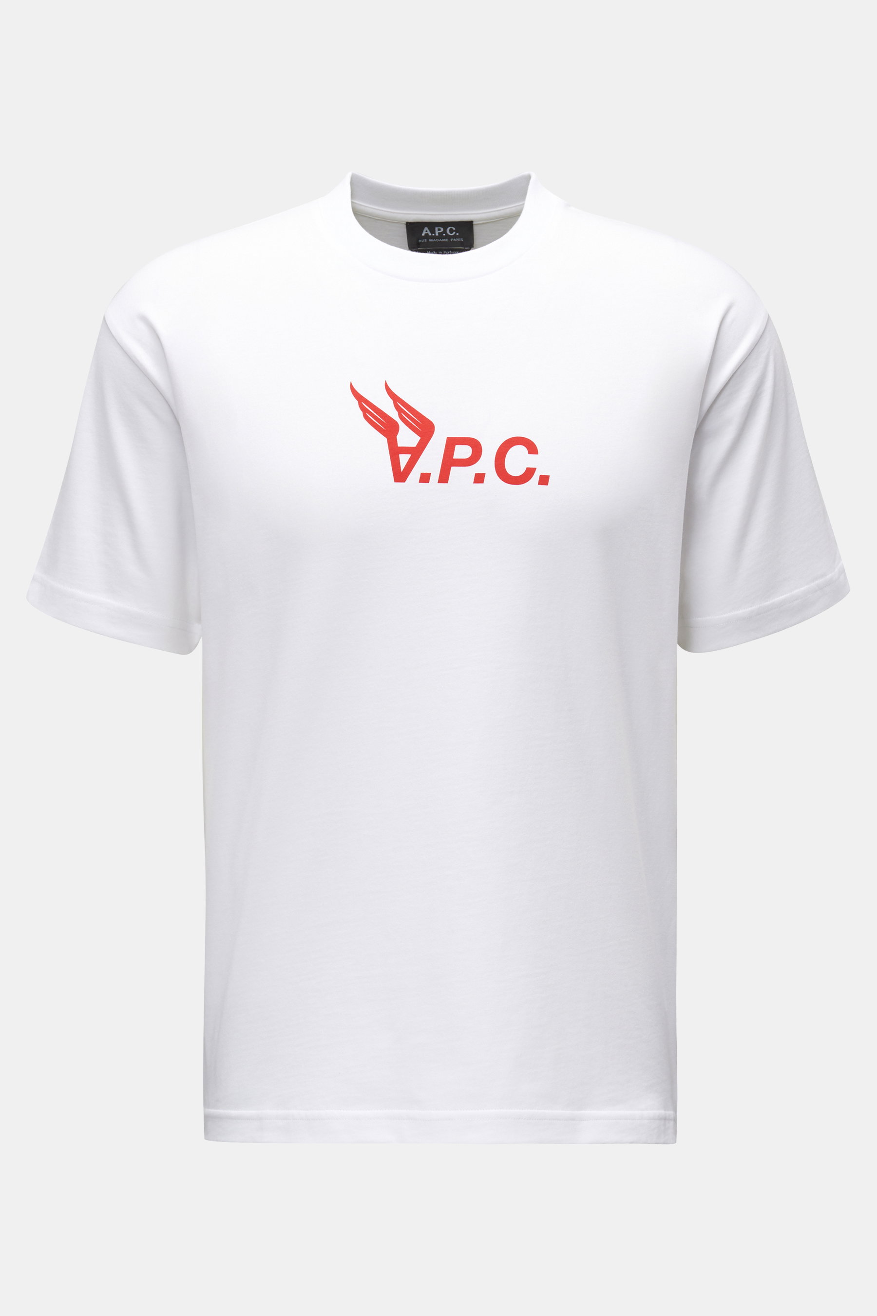 A.P.C. Rundhals-T-Shirt 'Hermance' weiß