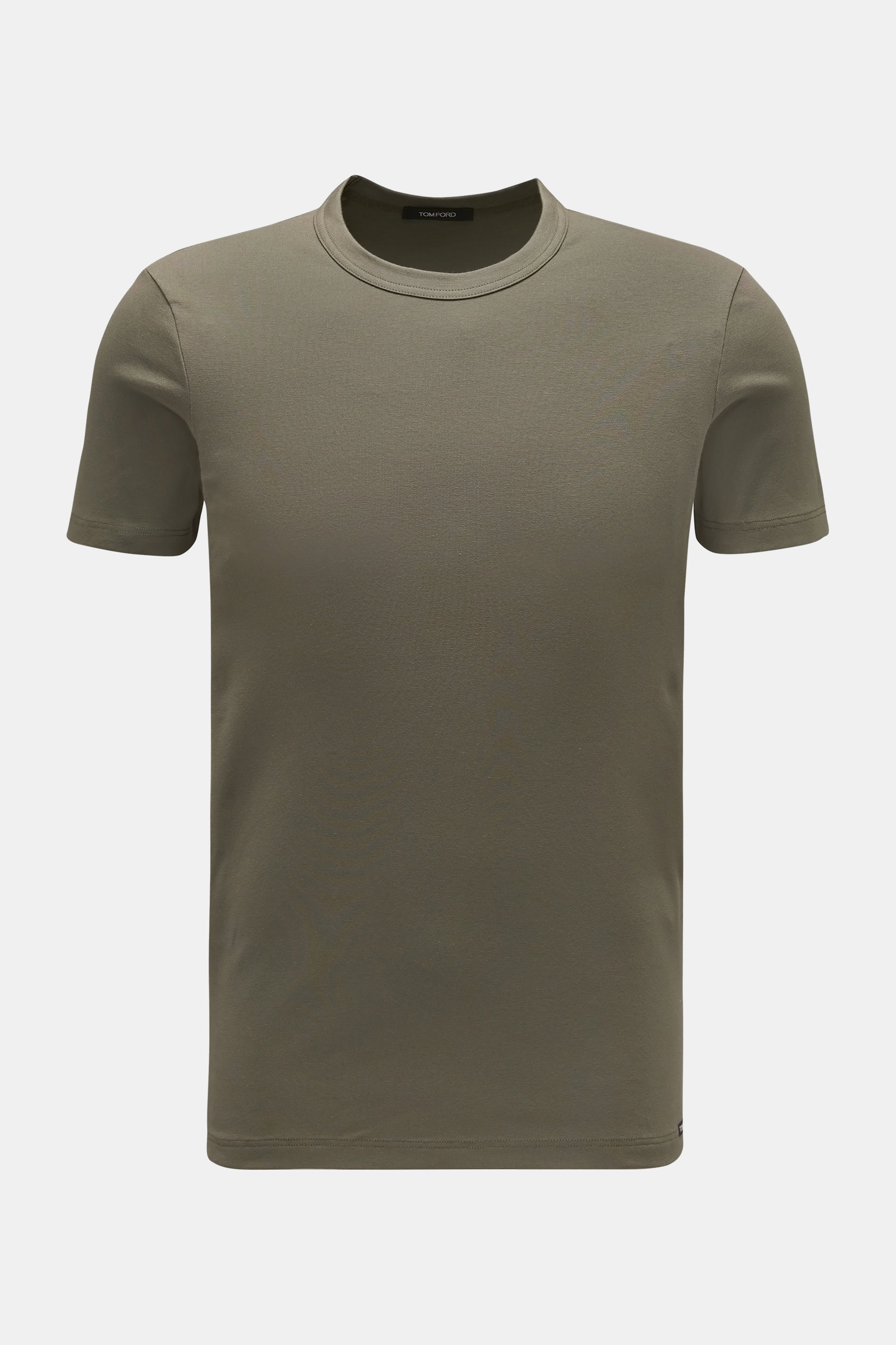 Tom Ford Rundhals-T-Shirt oliv