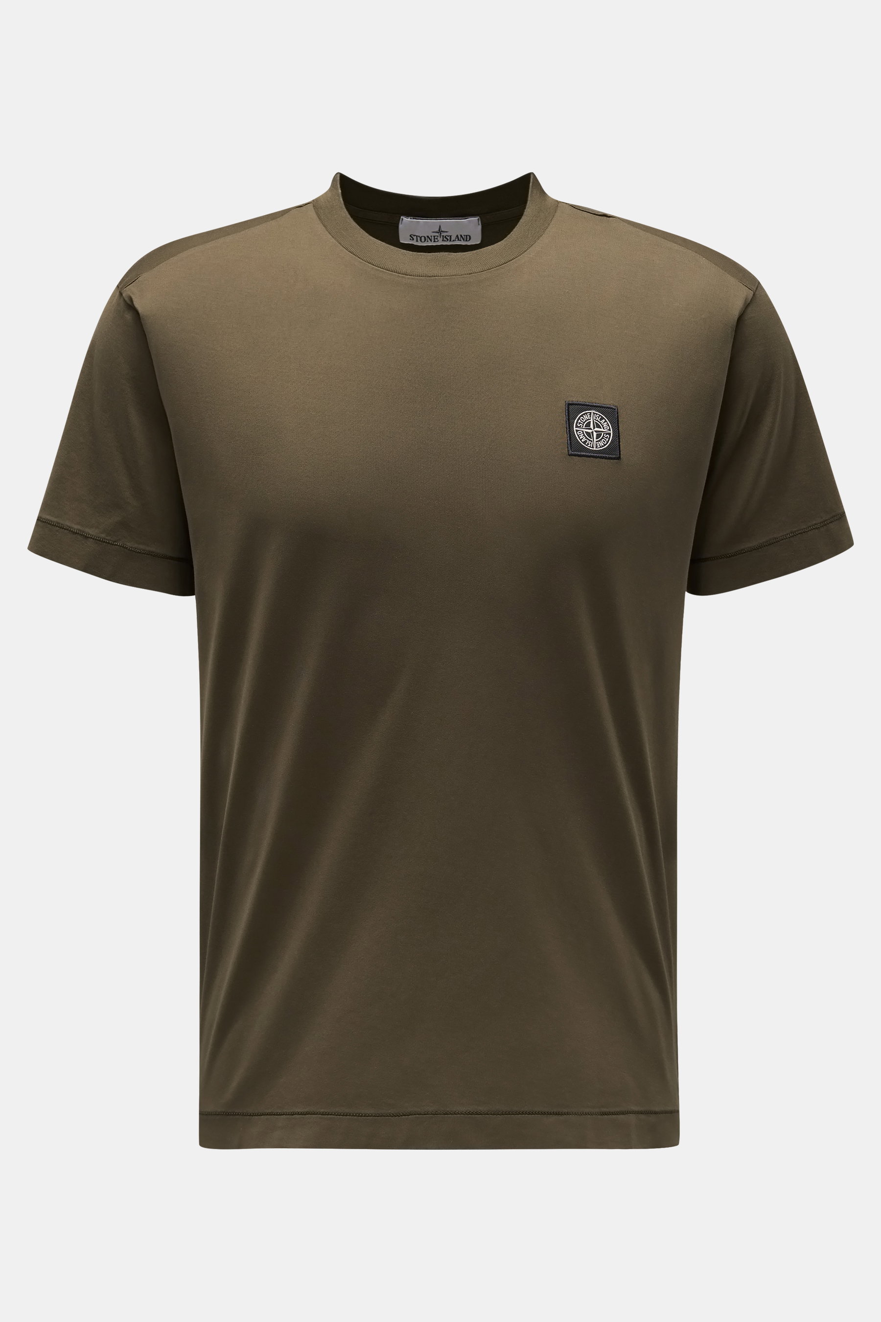 Stone Island Rundhals-T-Shirt oliv