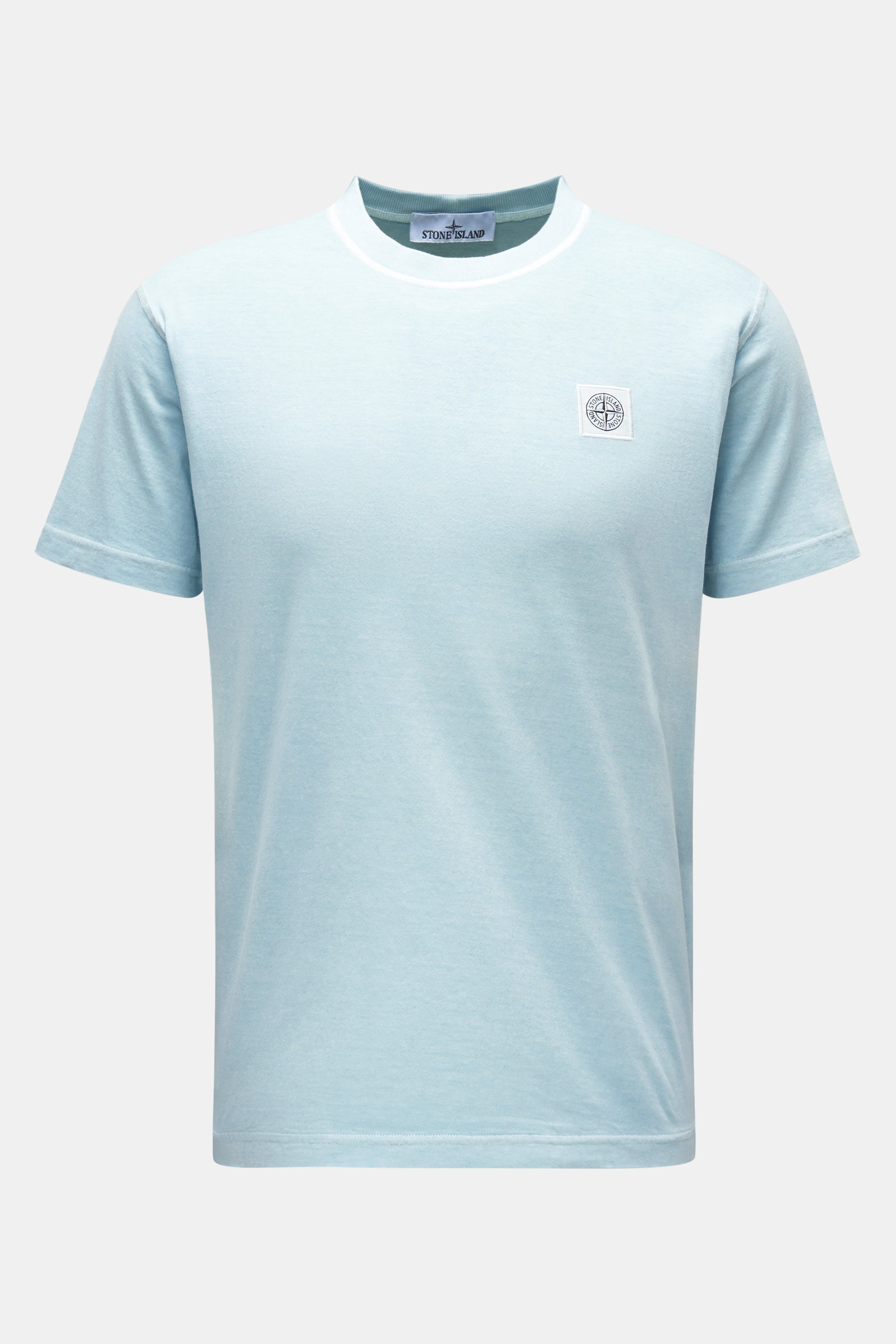 Stone Island Rundhals-T-Shirt hellblau
