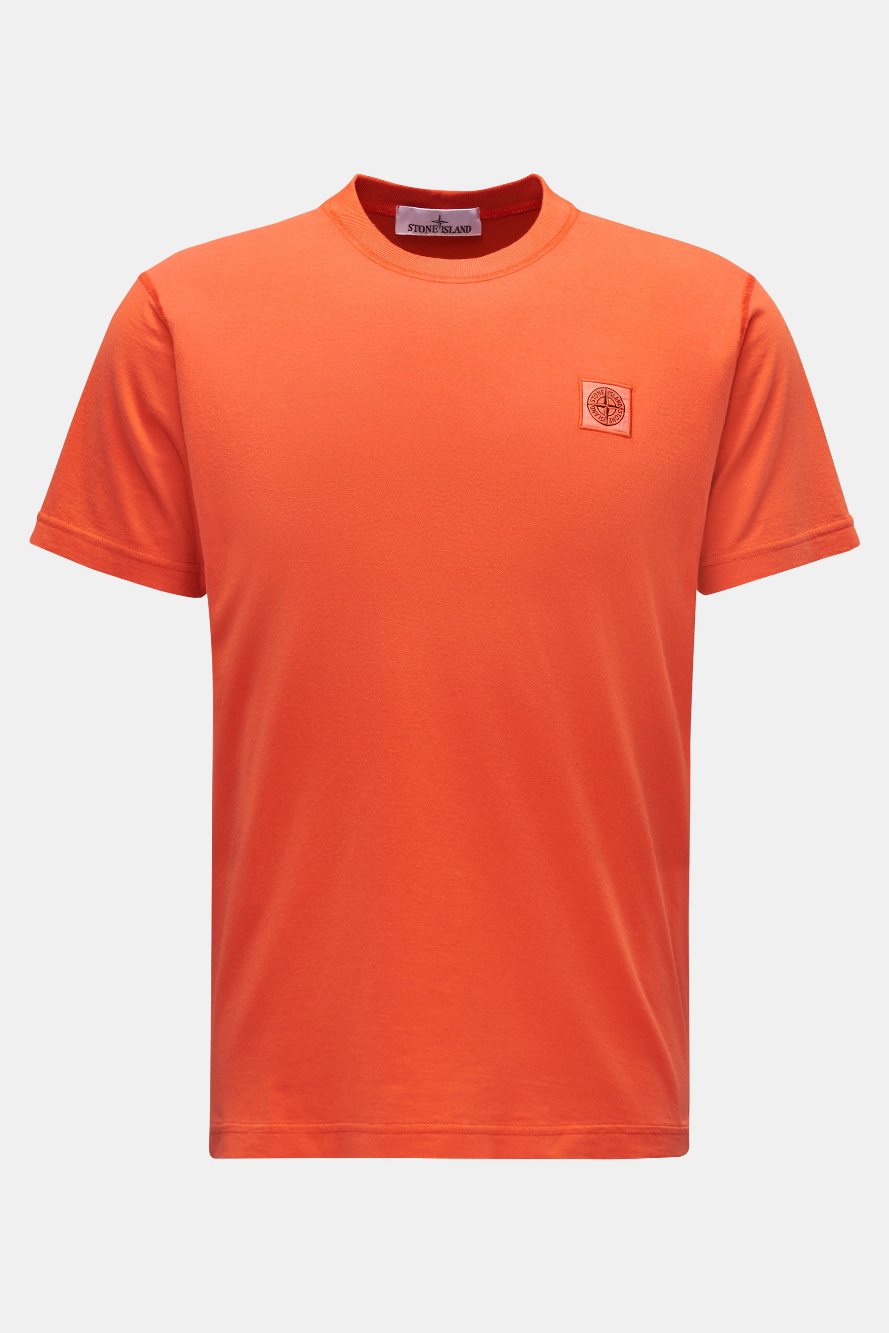 Stone Island Rundhals-T-Shirt orange