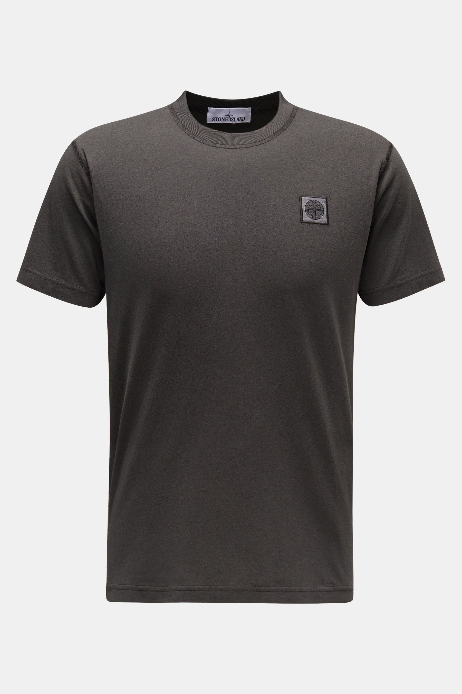 Stone Island Rundhals-T-Shirt anthrazit