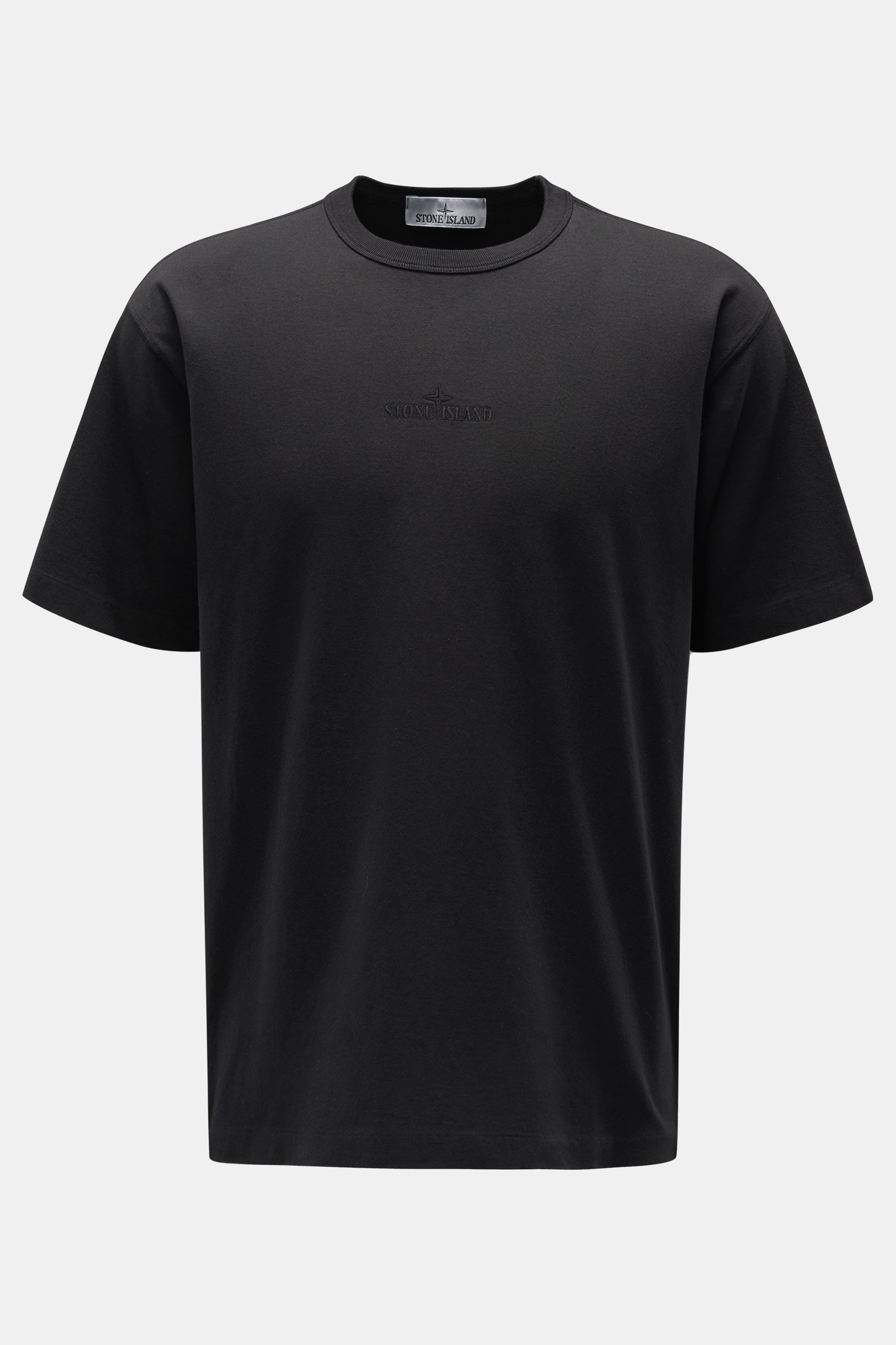 Stone Island Rundhals-T-Shirt schwarz