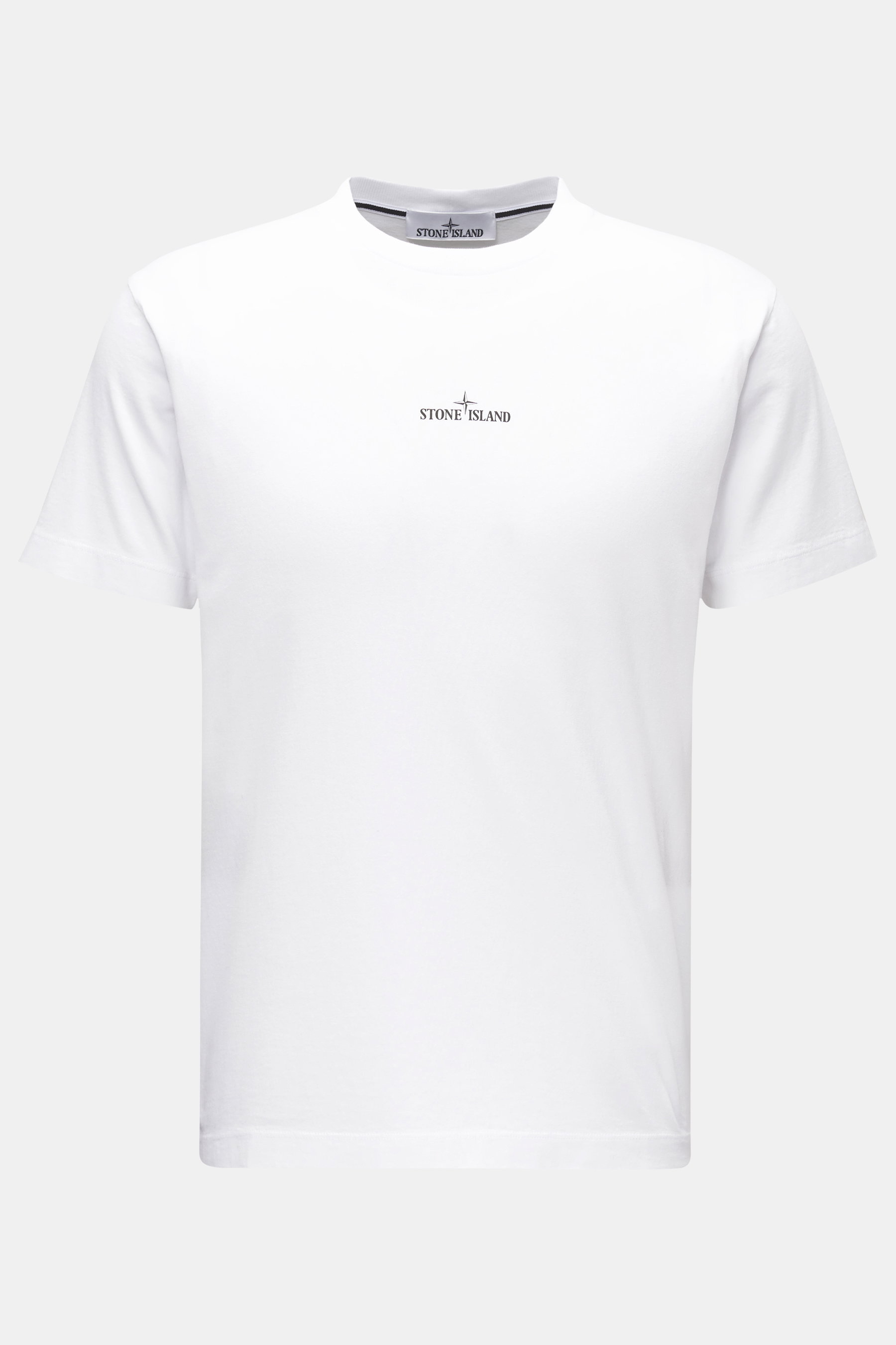Stone Island Rundhals-T-Shirt 'Stamp Two' weiß